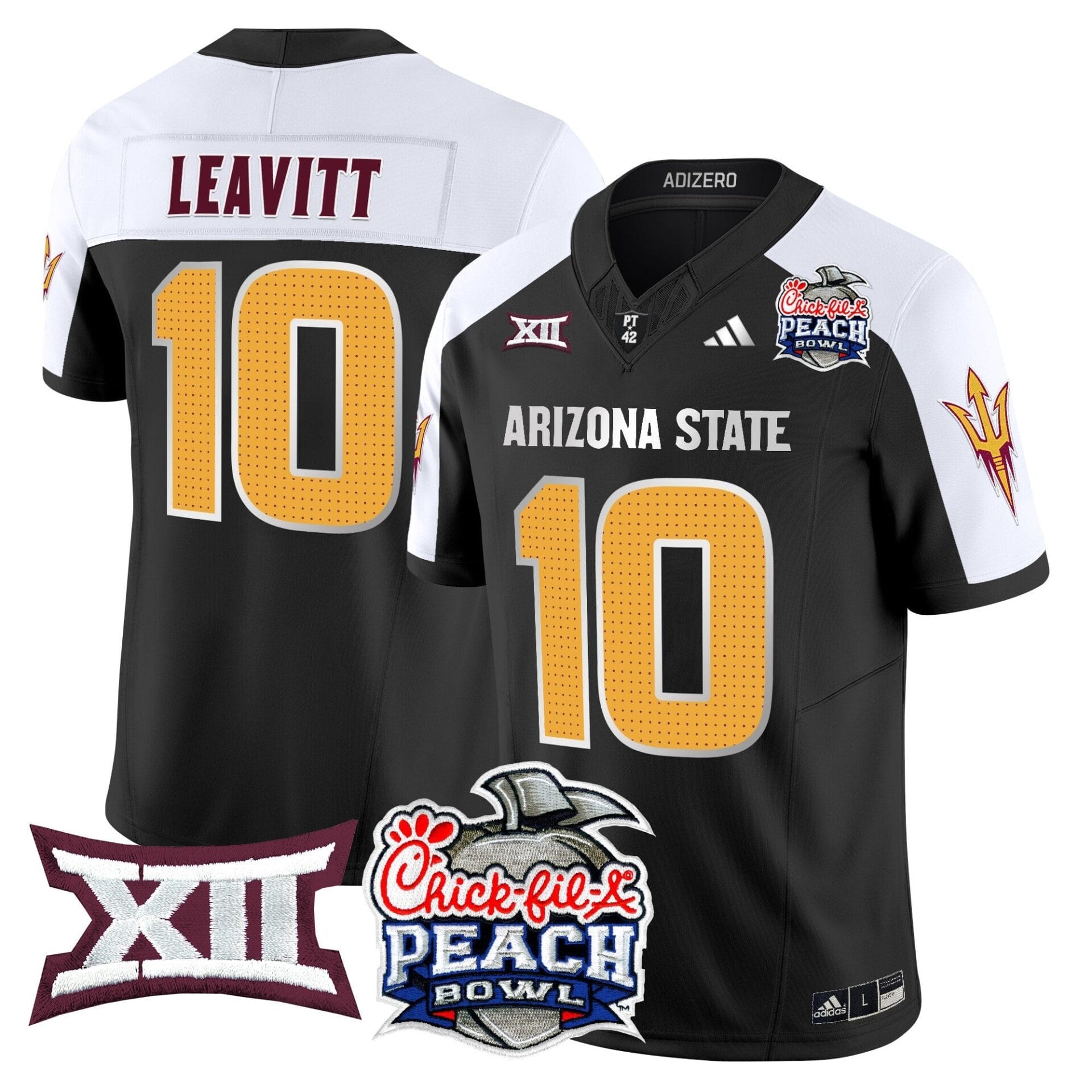 Arizona State Sun Devils 2025 Peach Bowl Vapor Limited Jersey - All Stitched - Image 17