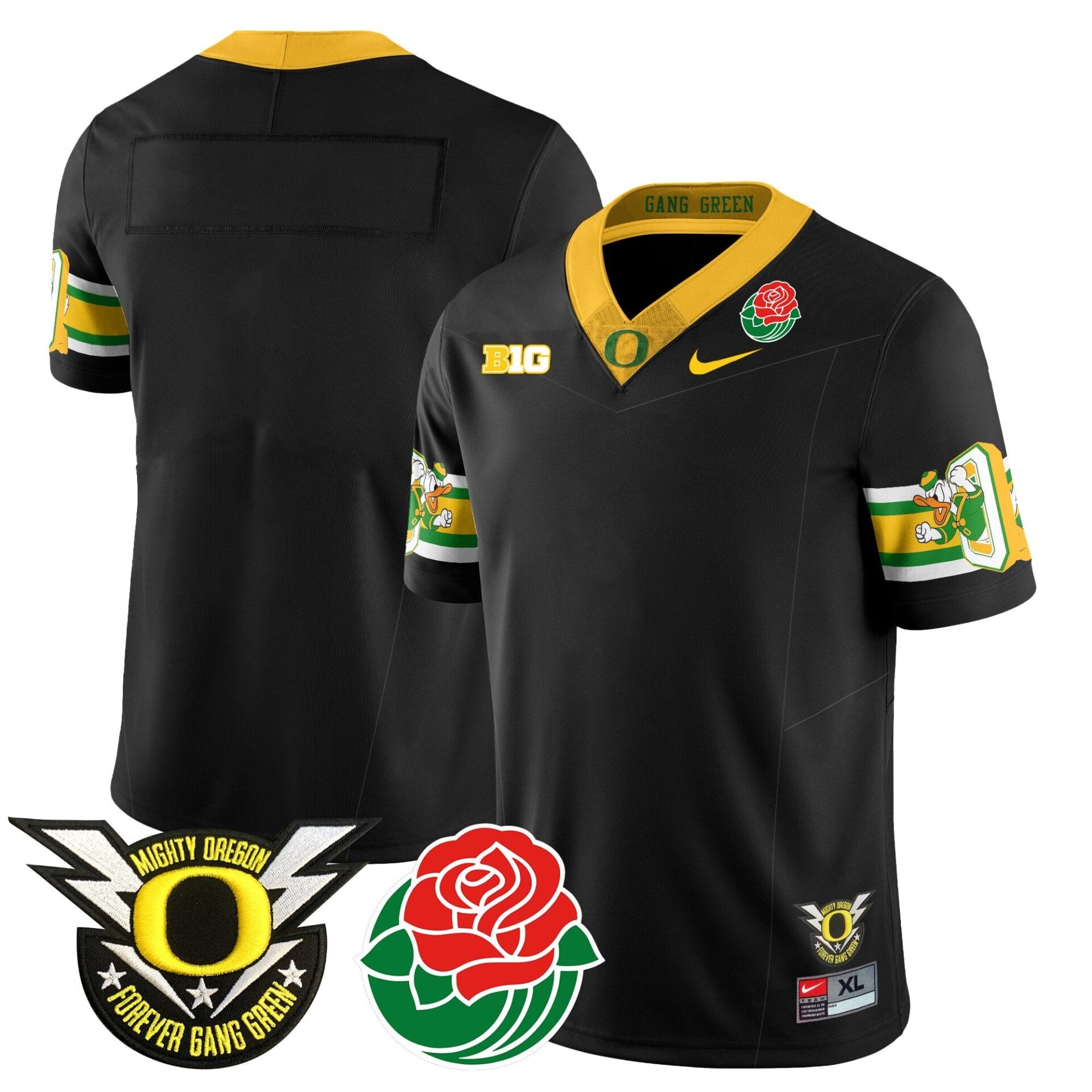 Oregon Ducks 2024 Rose Bowl Jersey - All Stitched - Image 8