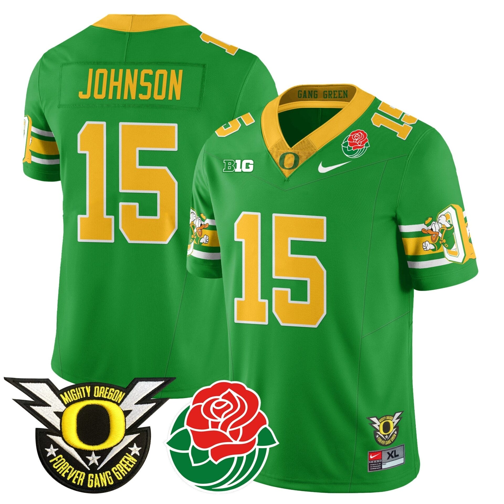 Oregon Ducks 2024 Rose Bowl Jersey - All Stitched - Image 12