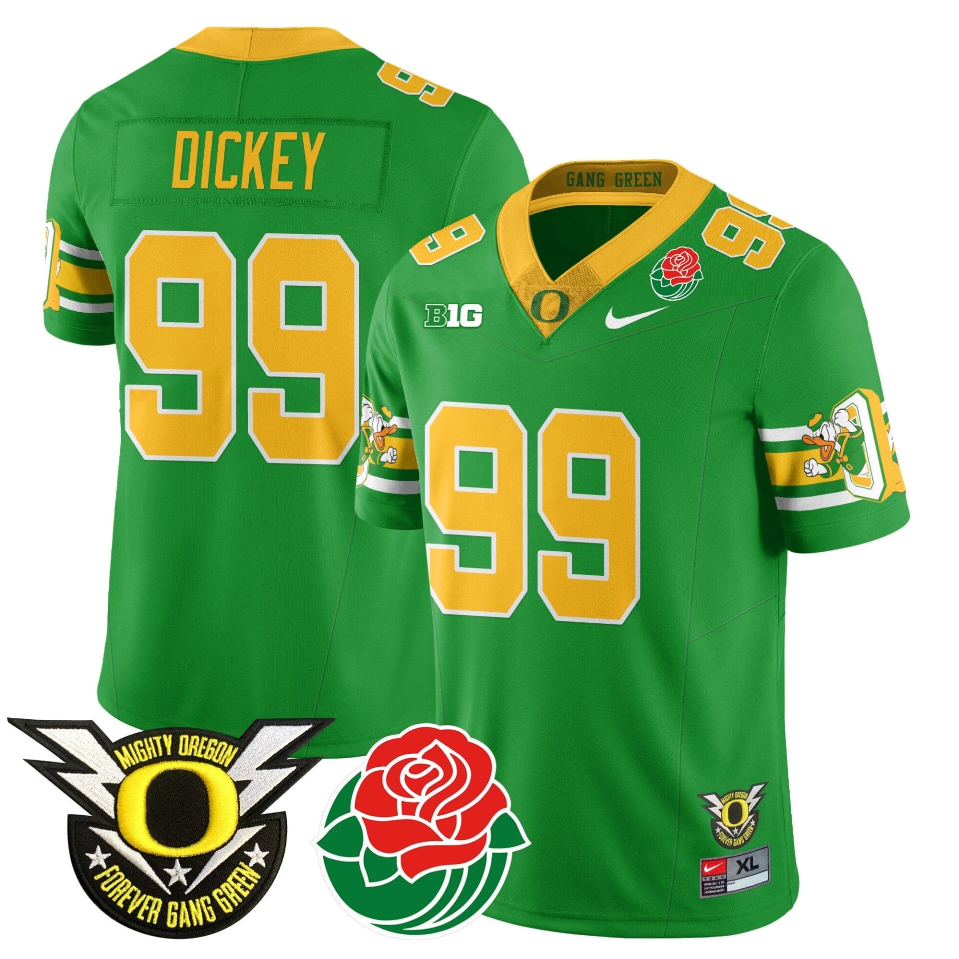 Oregon Ducks 2024 Rose Bowl Jersey - All Stitched - Image 15