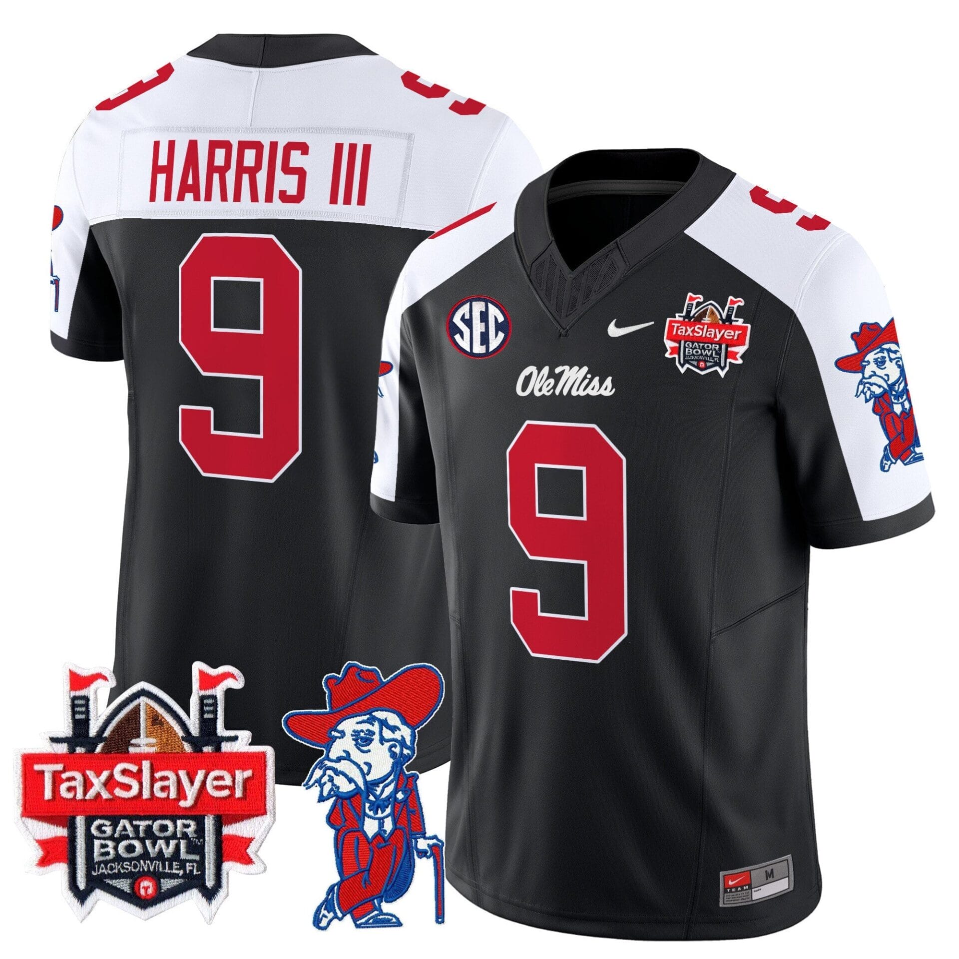 Ole Miss Rebels 2024 Gator Bowl Patch Vapor Limited Jersey - All Stitched - Image 19