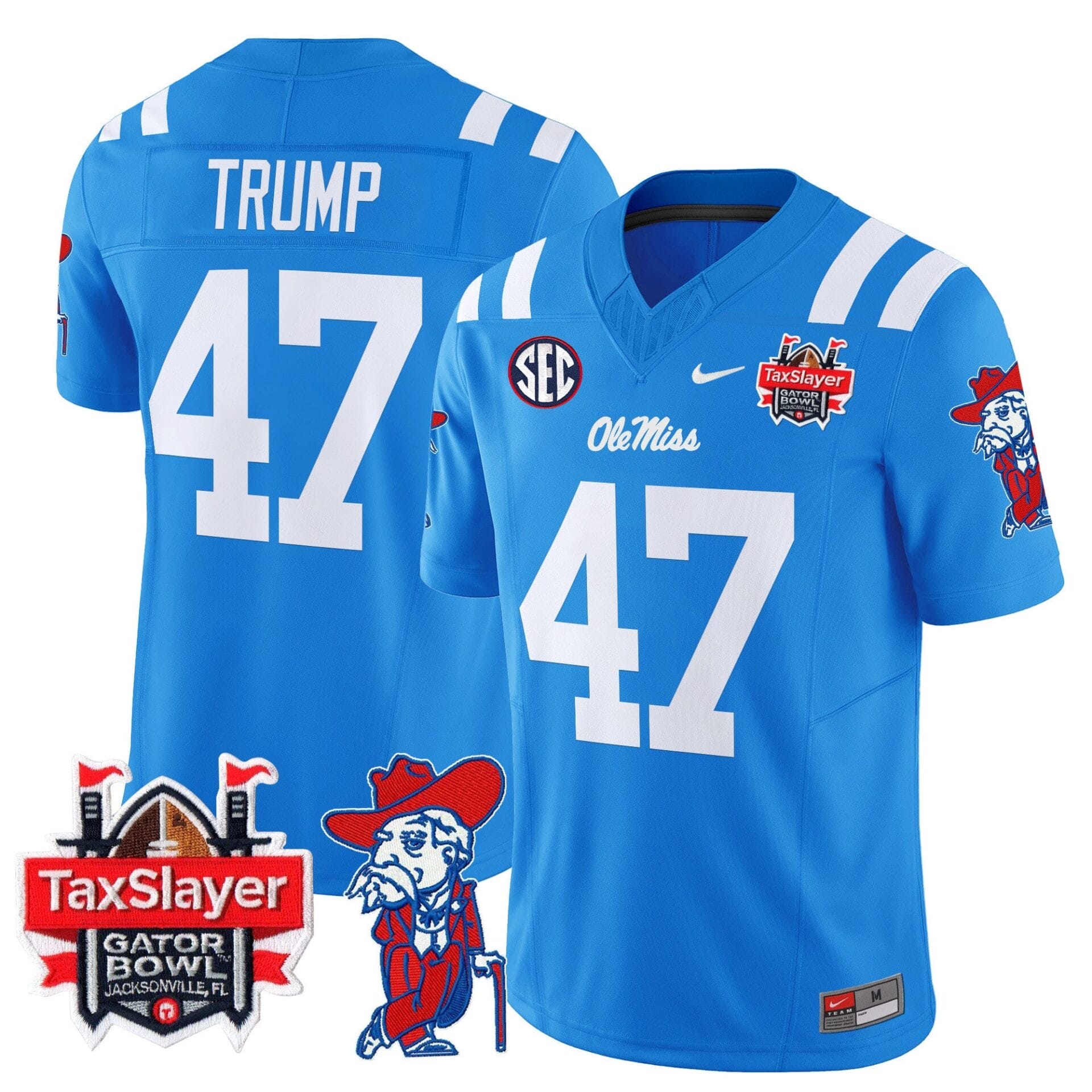 Ole Miss Rebels 2024 Gator Bowl Patch Vapor Limited Jersey - All Stitched - Image 55