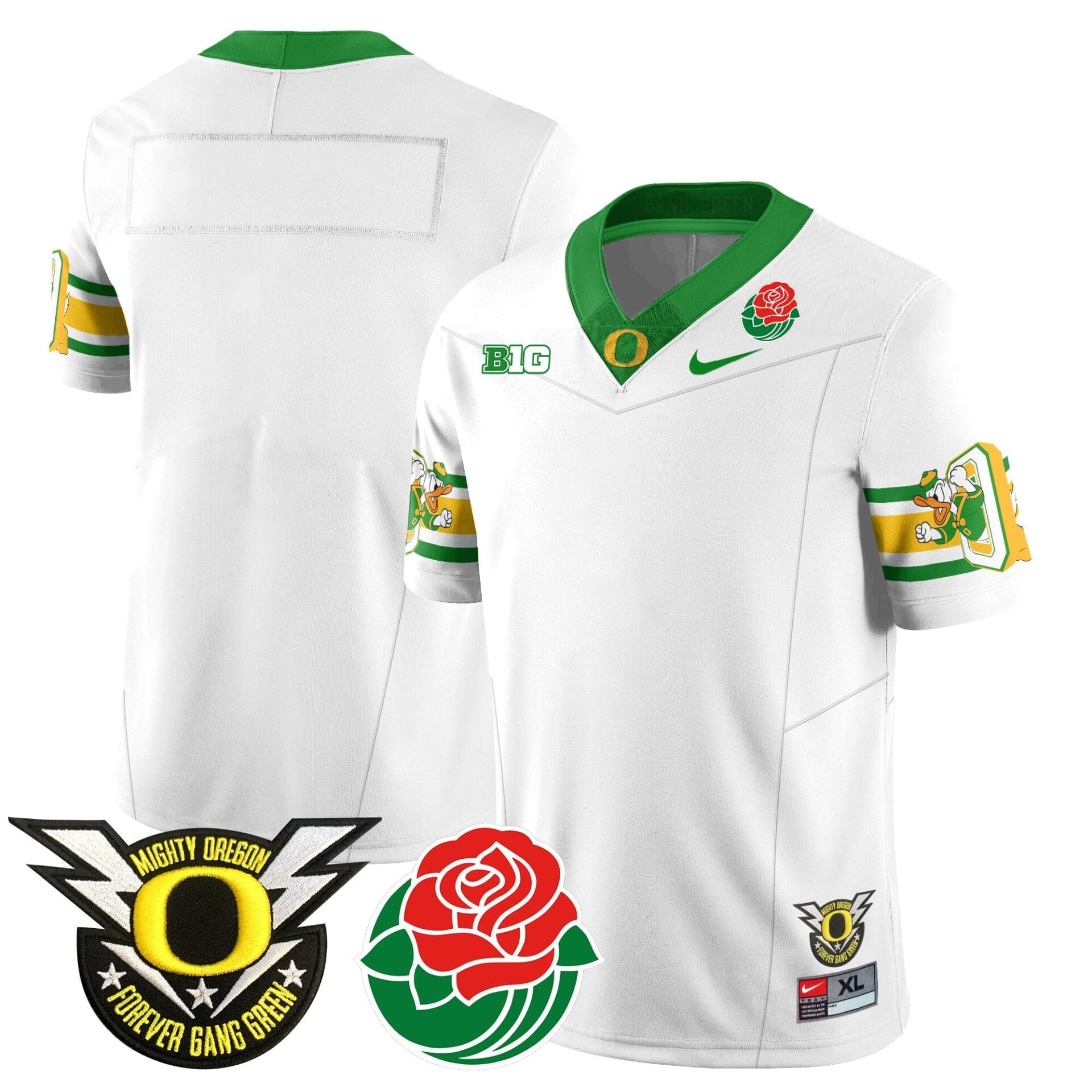 Oregon Ducks 2024 Rose Bowl Jersey - All Stitched - Image 24