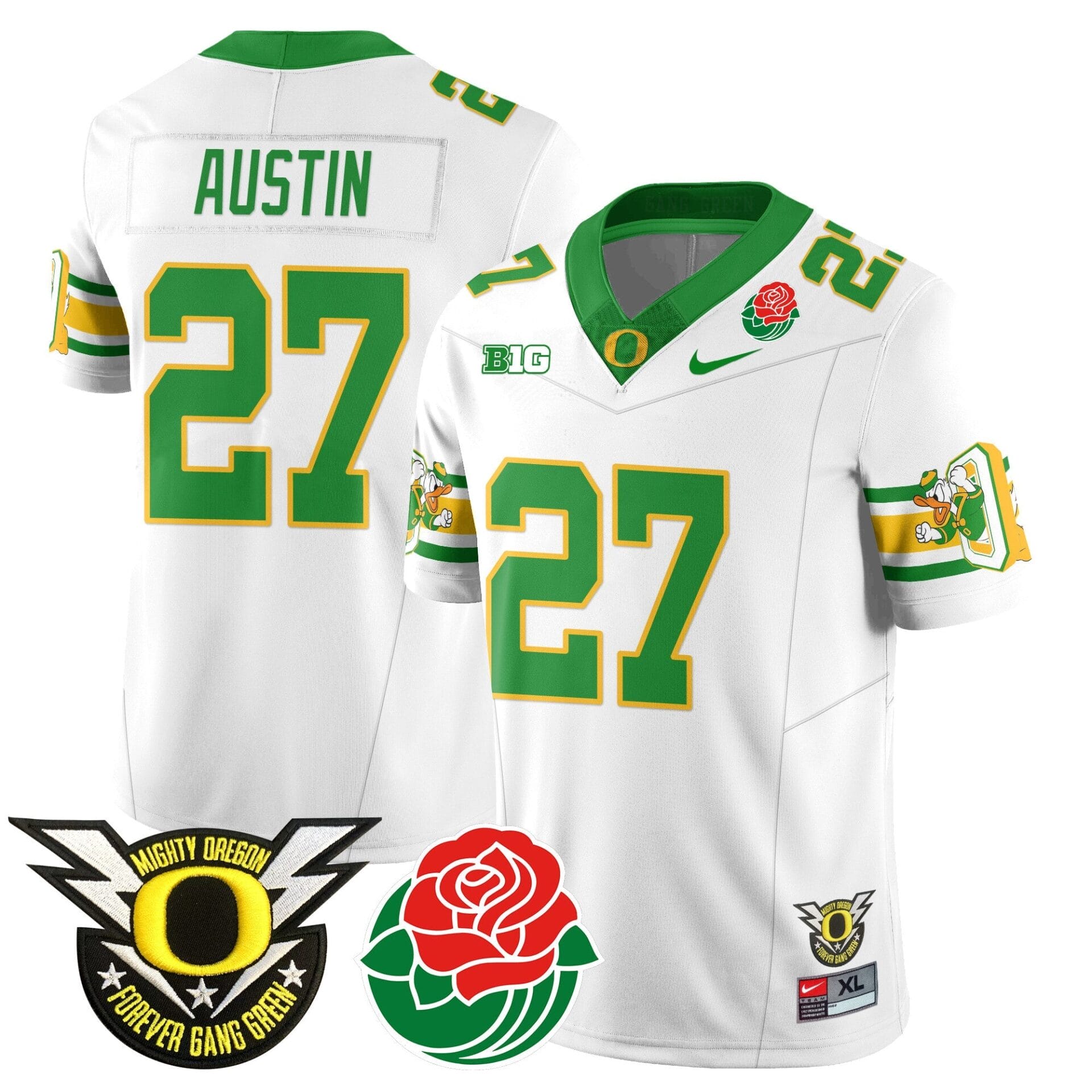 Oregon Ducks 2024 Rose Bowl Jersey - All Stitched - Image 22