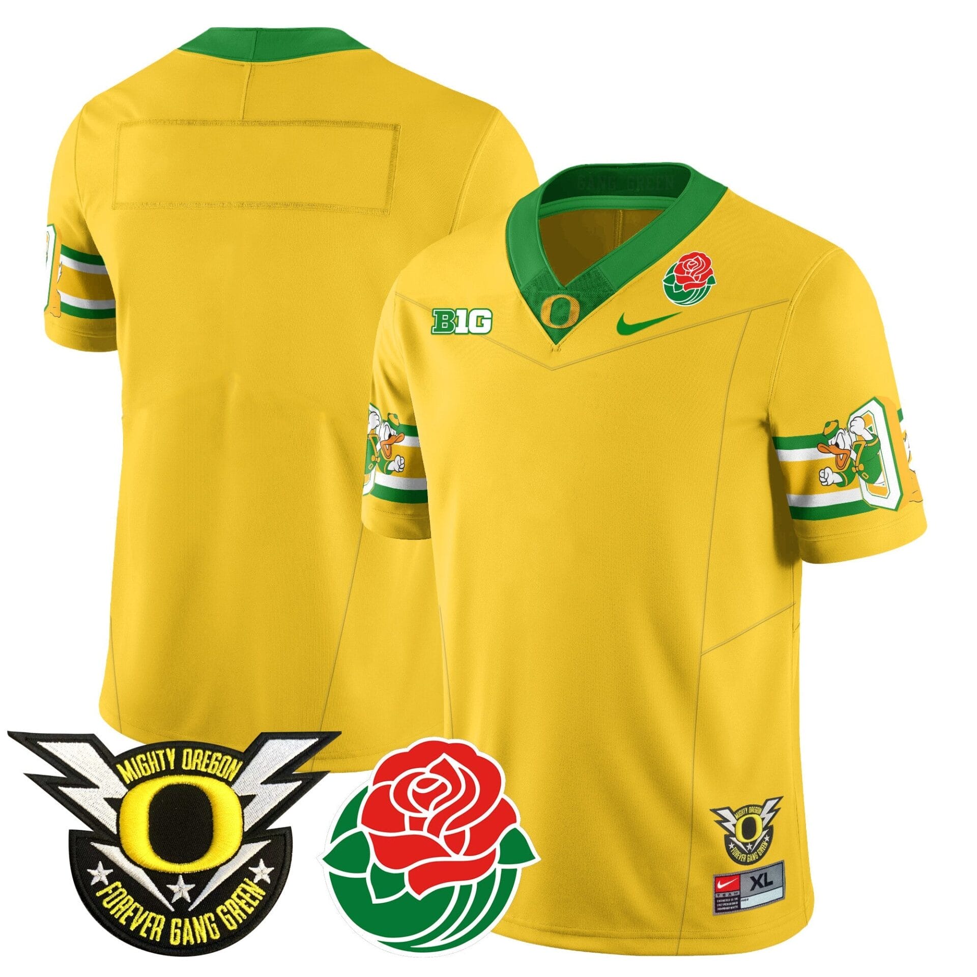 Oregon Ducks 2024 Rose Bowl Jersey - All Stitched - Image 32