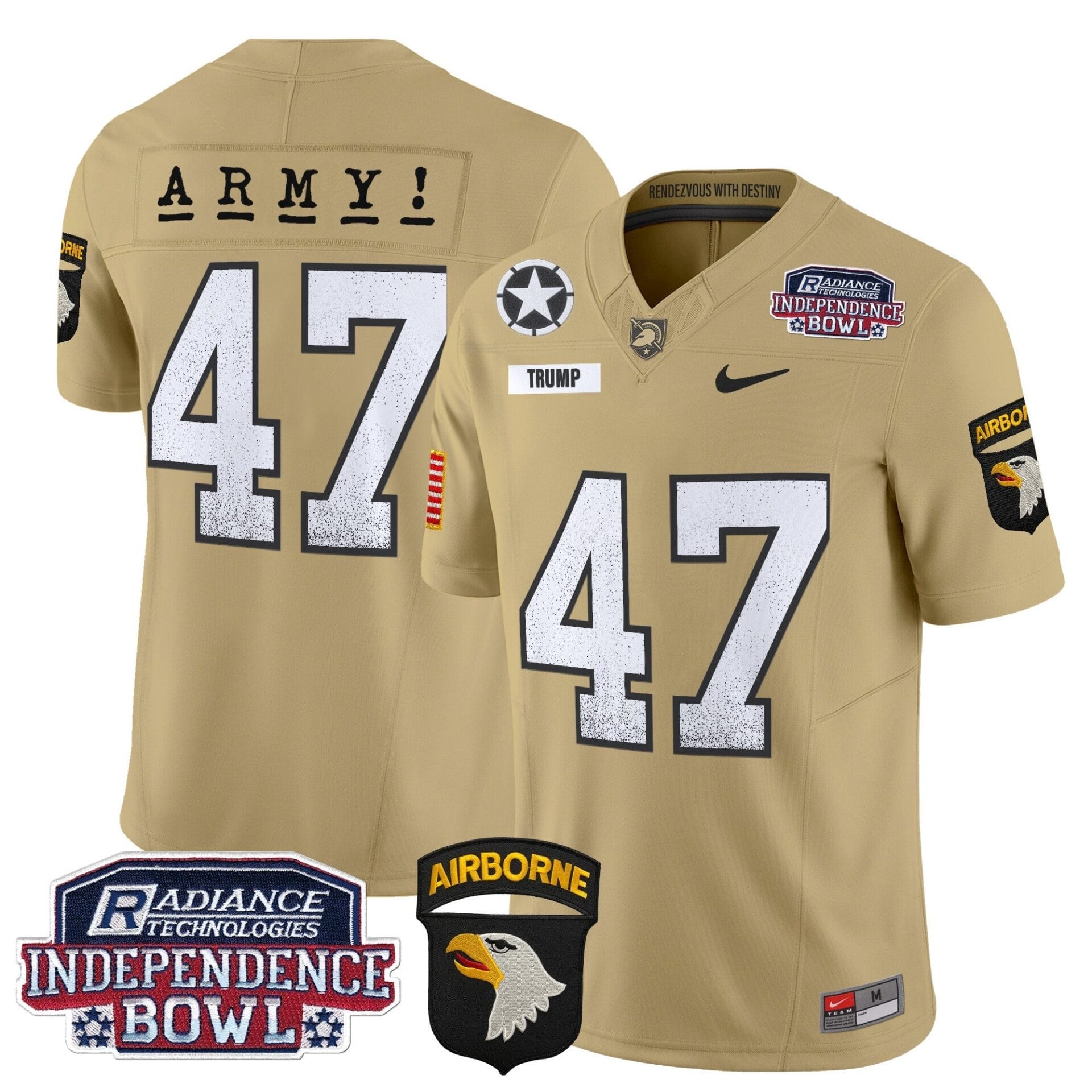 Army Black Knights Independence Bowl Patch 2024 Vapor Limited Jersey - All Stitched - Image 39