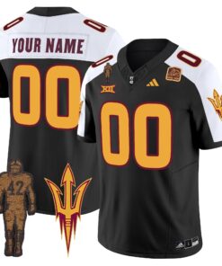 Alternative view of Arizona State Sun Devils 2024 Pat Tillman Honoring Patch Vapor Limited Custom Jersey - All Stitched