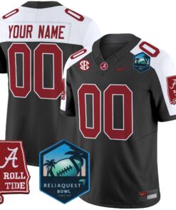 Alabama Crimson Tide 2025 ReliaQuest Bowl Patch Vapor Limited Custom Jersey - All Stitched