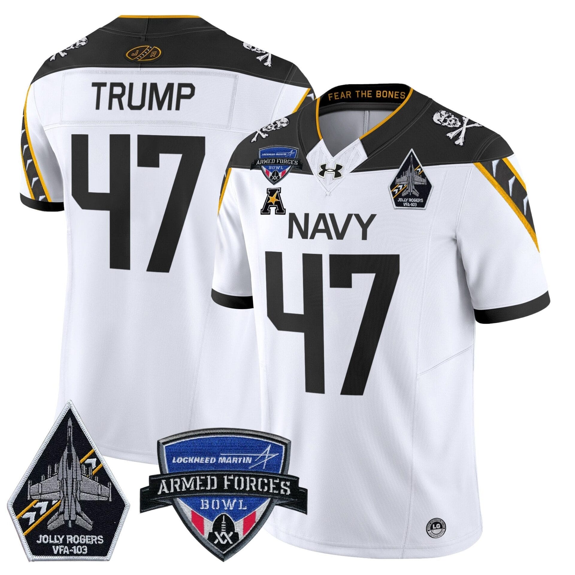 Navy Midshipmen 2025 Armed Forces Bowl Patch Vapor Limited Jersey - All Stitched - Image 37