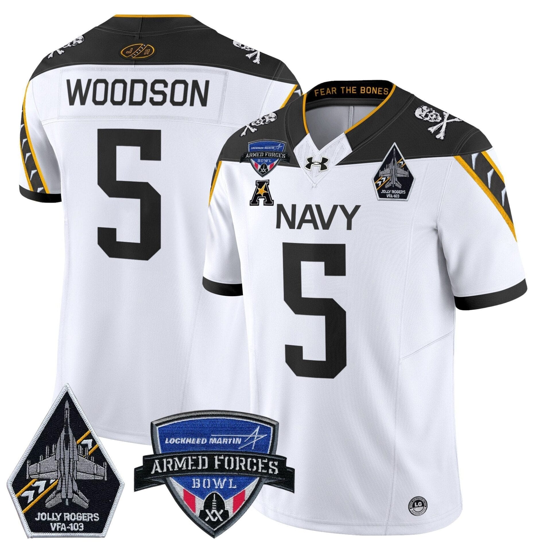 Navy Midshipmen 2025 Armed Forces Bowl Patch Vapor Limited Jersey - All Stitched - Image 34