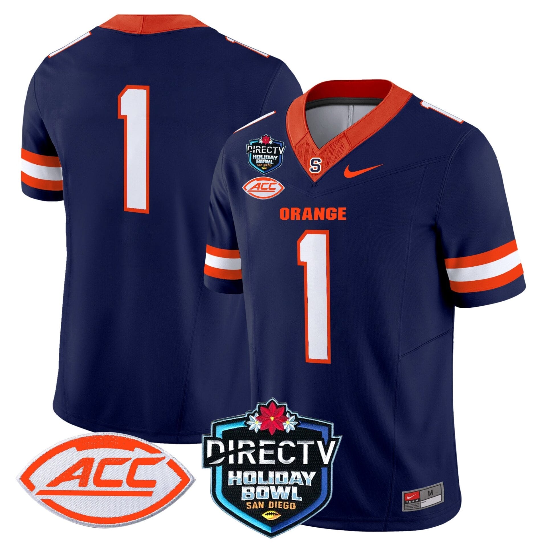 Syracuse Orange 2025 Holiday Bowl Patch Vapor Limited Jersey - All Stitched - Image 24