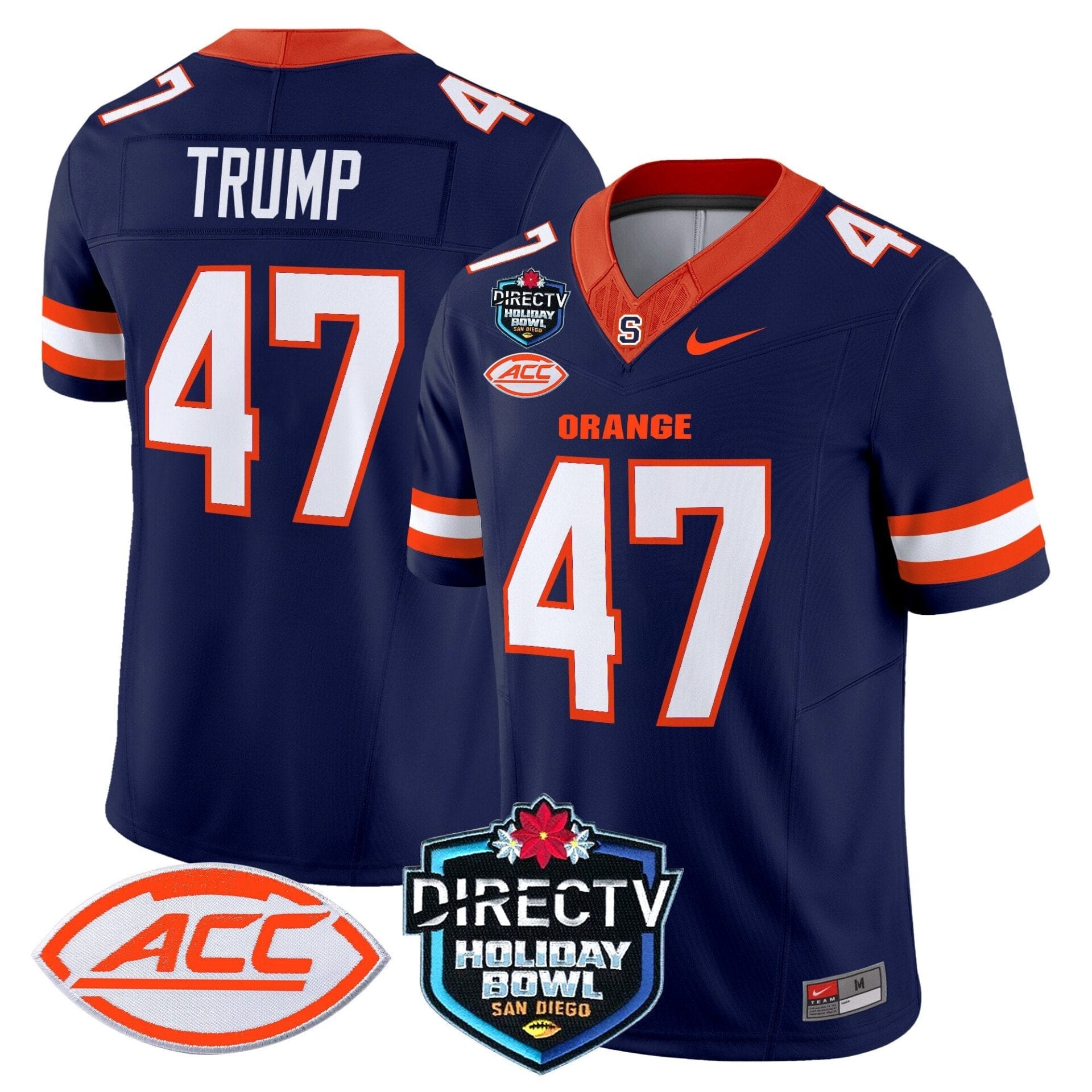 Syracuse Orange 2025 Holiday Bowl Patch Vapor Limited Jersey - All Stitched - Image 23