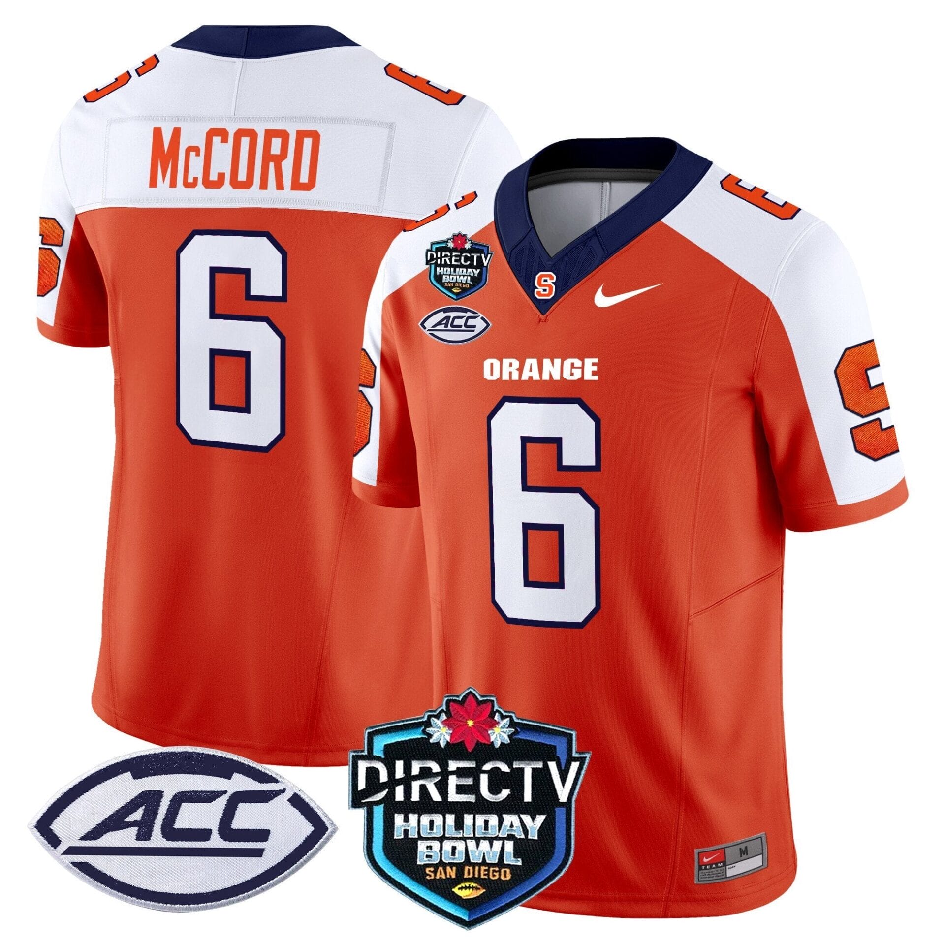 Syracuse Orange 2025 Holiday Bowl Patch Vapor Limited Jersey - All Stitched - Image 9