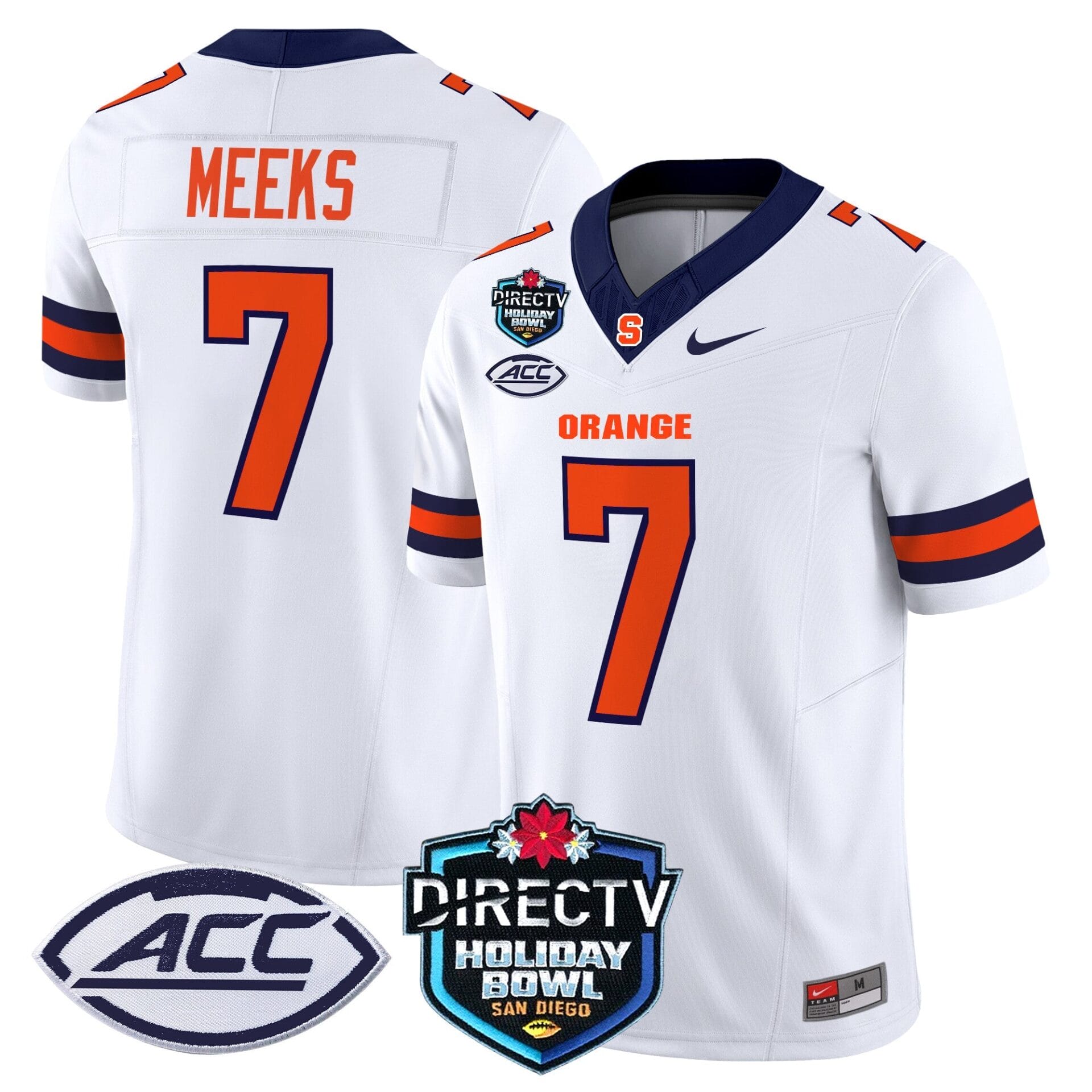 Syracuse Orange 2025 Holiday Bowl Patch Vapor Limited Jersey - All Stitched - Image 35