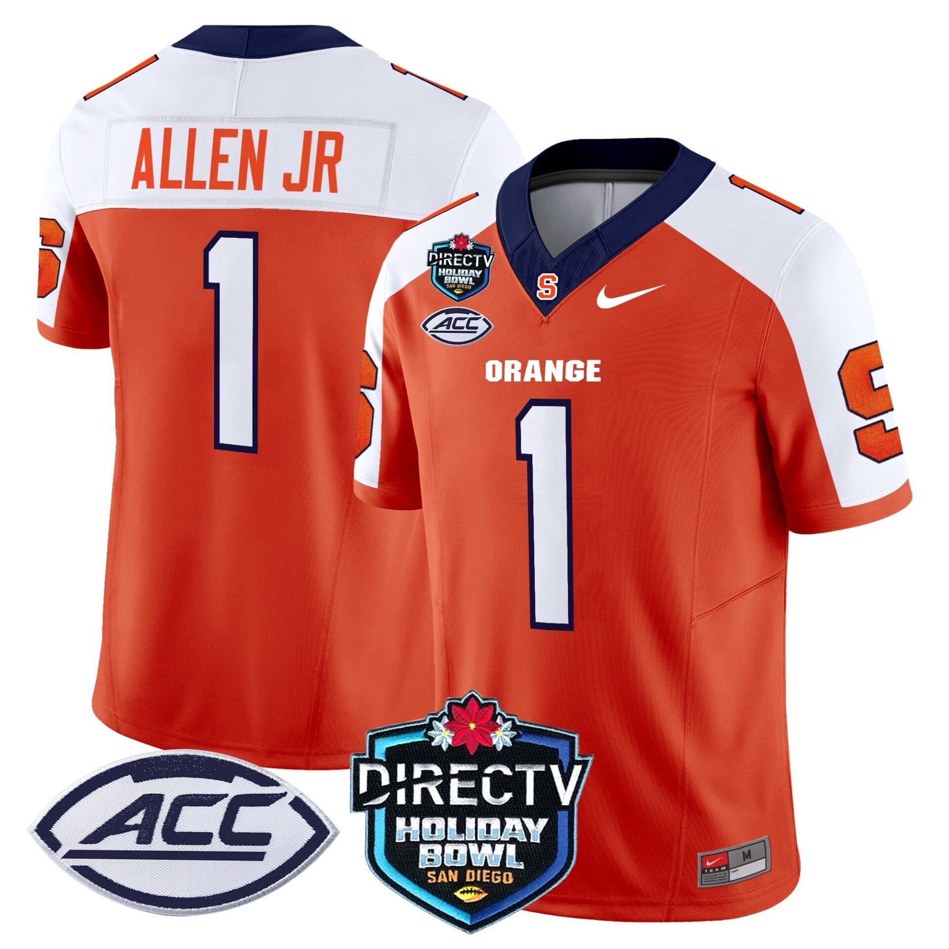 Syracuse Orange 2025 Holiday Bowl Patch Vapor Limited Jersey - All Stitched - Image 10