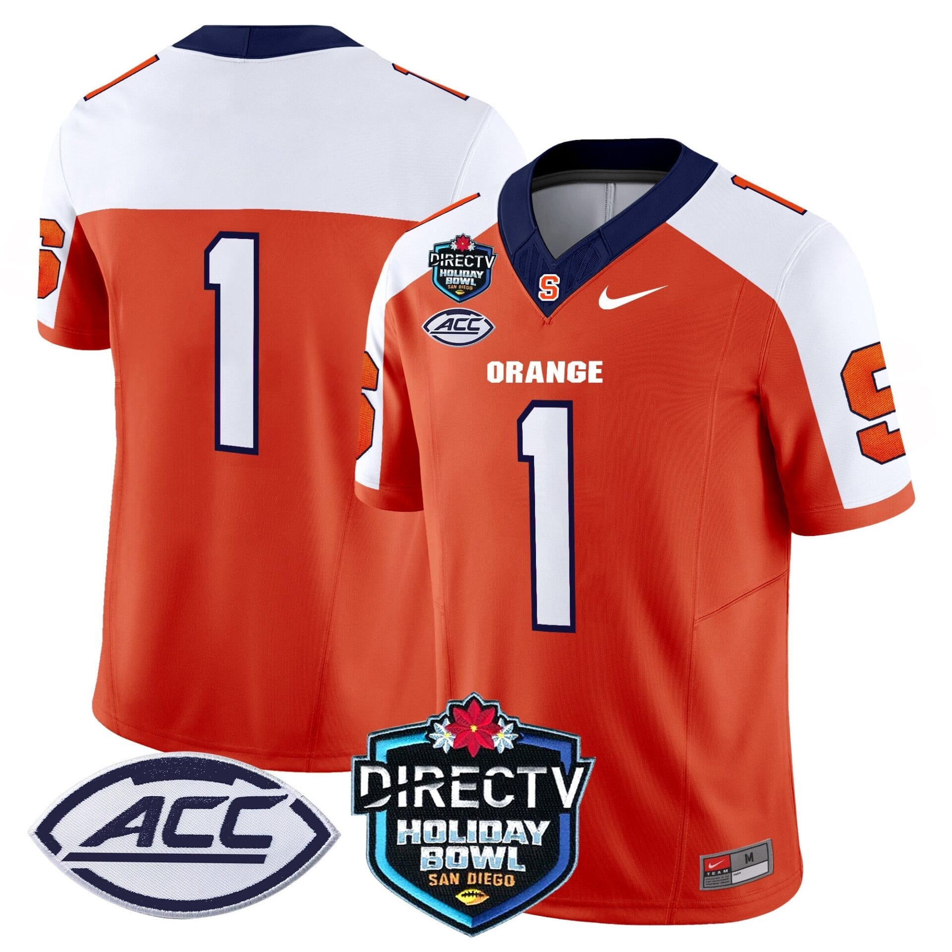 Syracuse Orange 2025 Holiday Bowl Patch Vapor Limited Jersey - All Stitched - Image 16