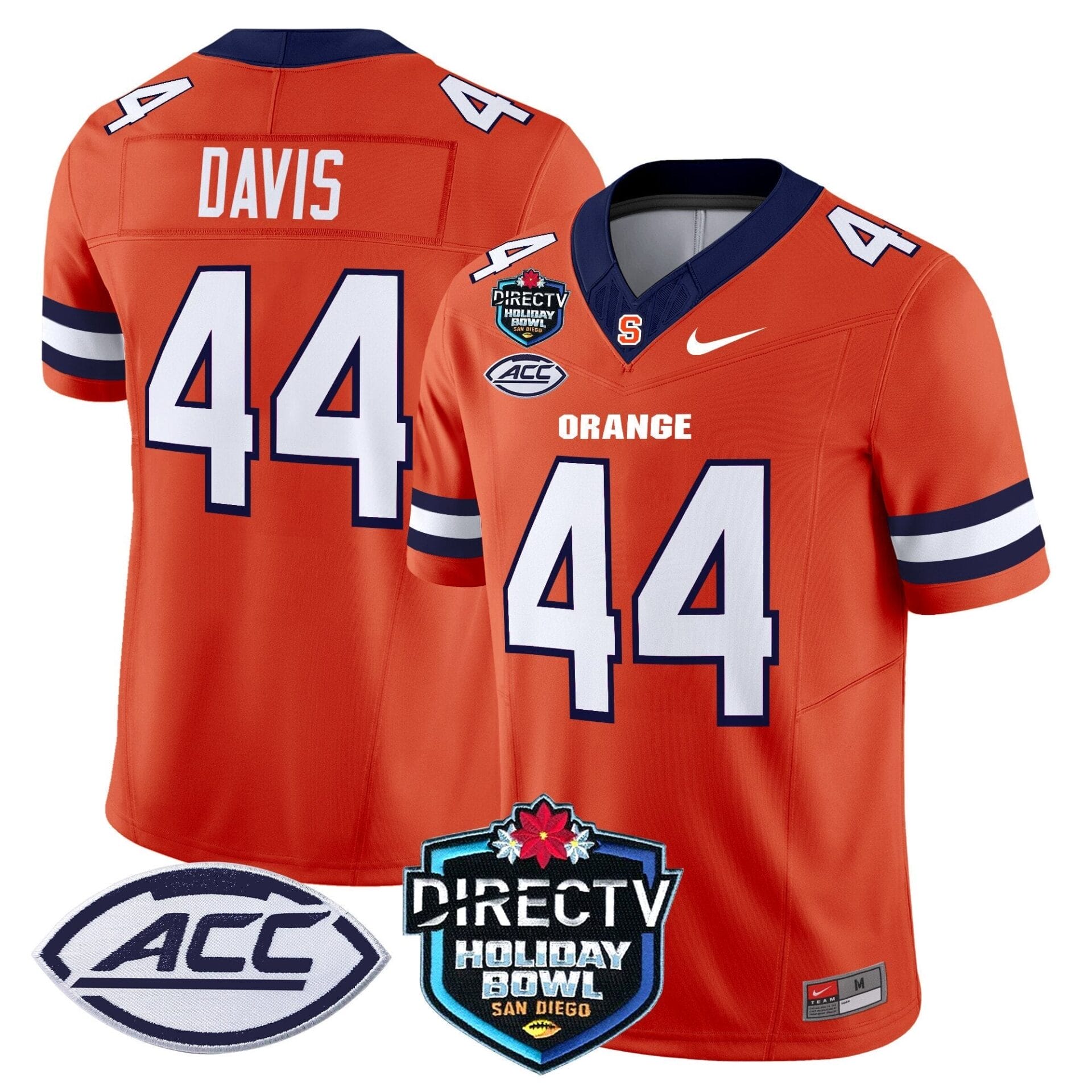 Syracuse Orange 2025 Holiday Bowl Patch Vapor Limited Jersey - All Stitched - Image 30