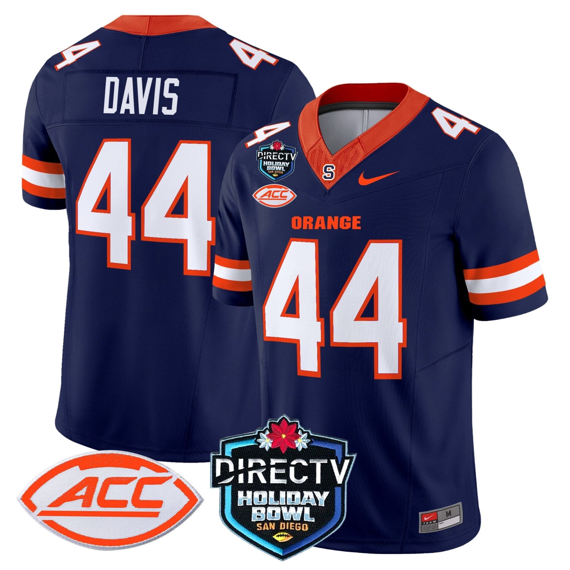 Syracuse Orange 2025 Holiday Bowl Patch Vapor Limited Jersey - All Stitched - Image 22