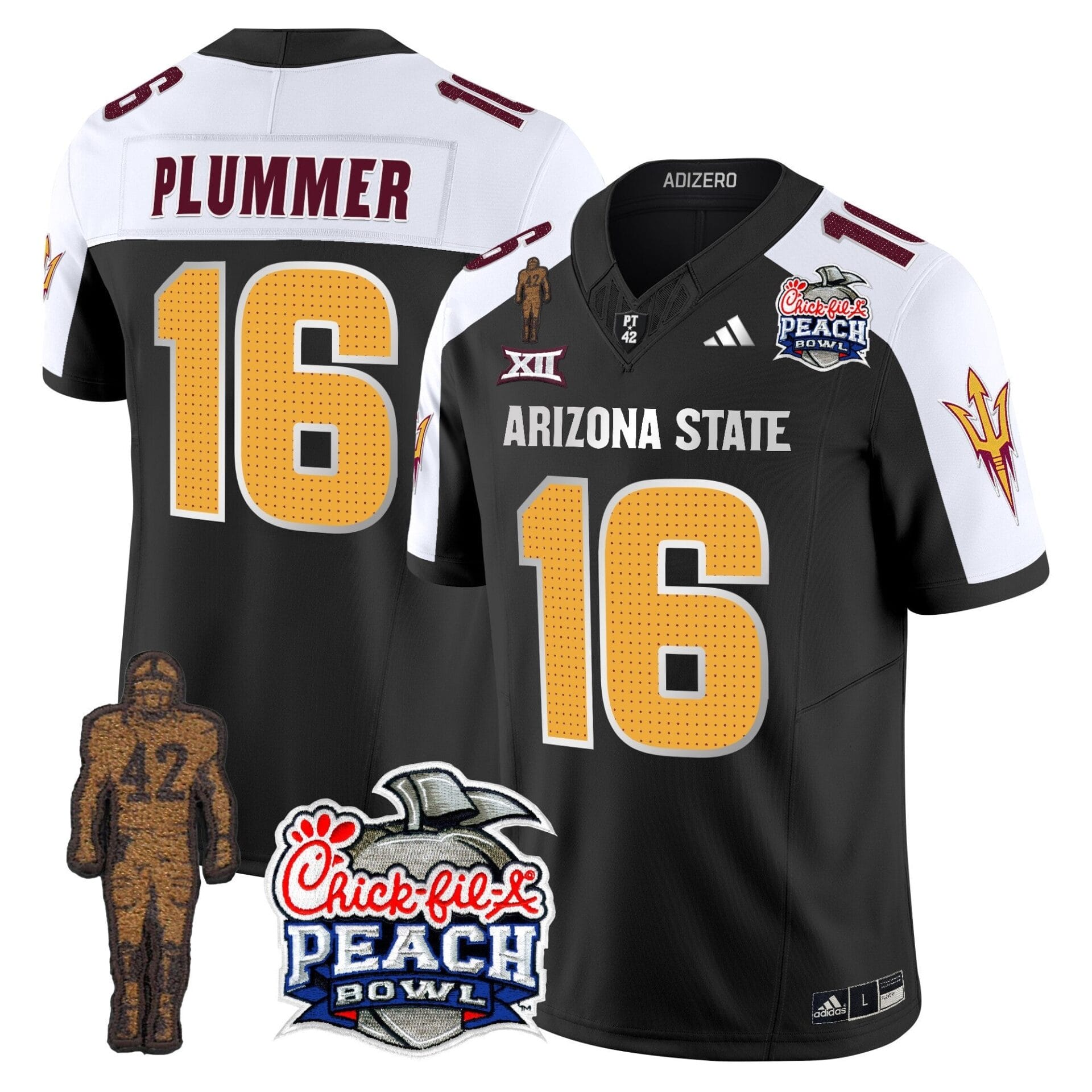 Sun Devils Pat Tillman & Peach Bowl Patch Vapor Limited Jersey V2 - All Stitched - Image 21