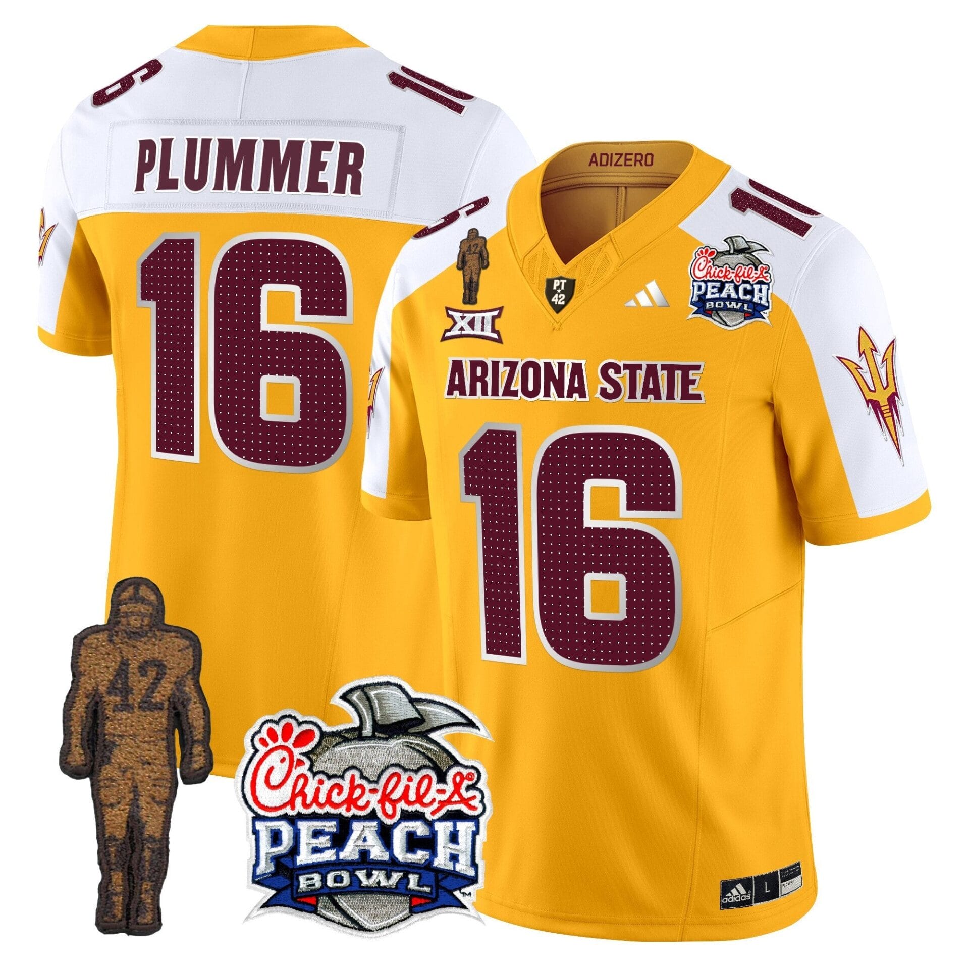 Sun Devils Pat Tillman & Peach Bowl Patch Vapor Limited Jersey V2 - All Stitched - Image 13