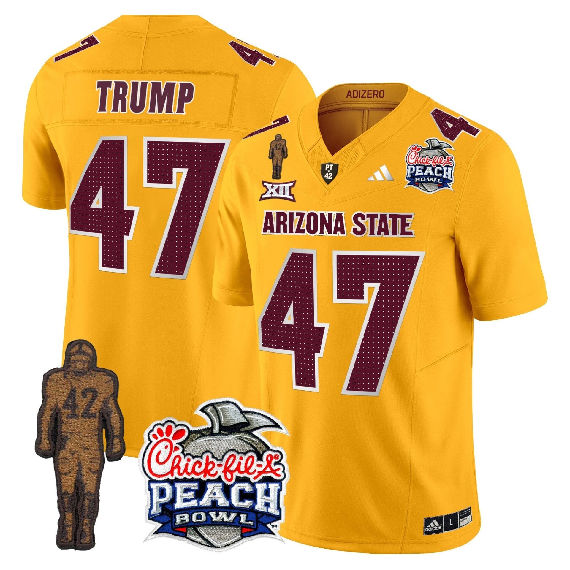 Sun Devils Pat Tillman & Peach Bowl Patch Vapor Limited Jersey V2 - All Stitched - Image 7