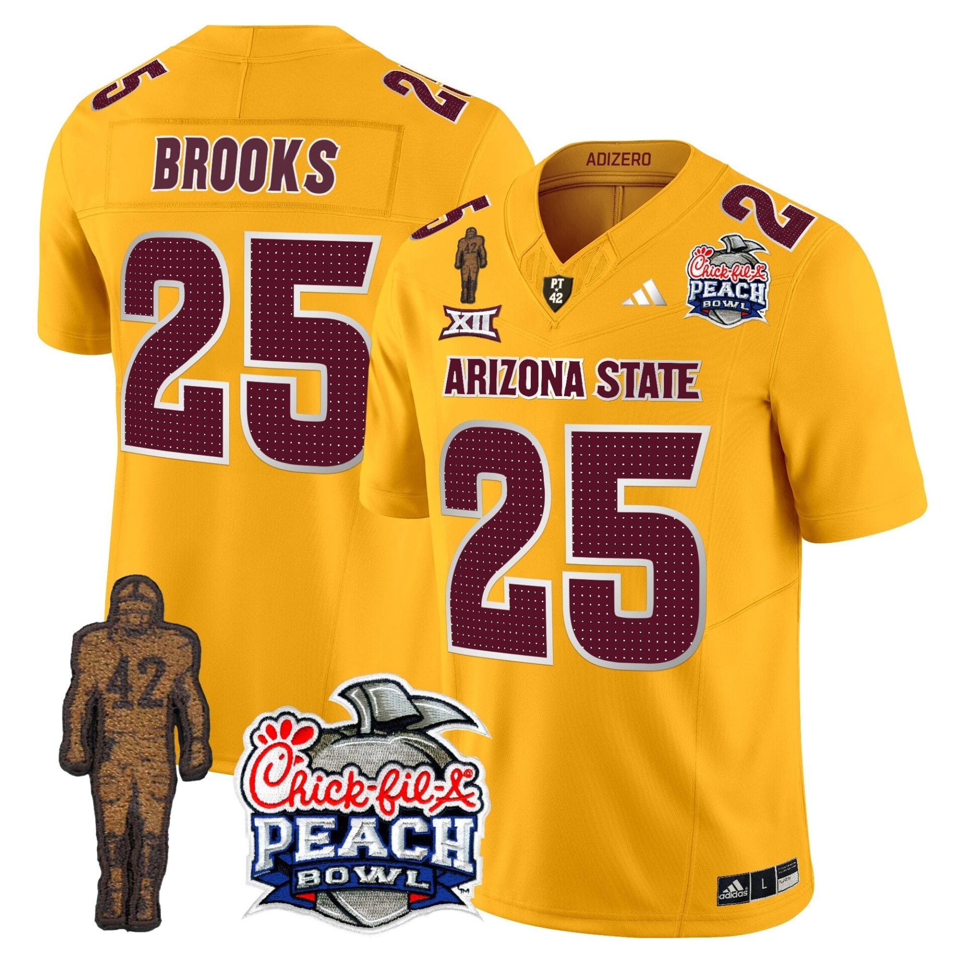 Sun Devils Pat Tillman & Peach Bowl Patch Vapor Limited Jersey V2 - All Stitched - Image 6