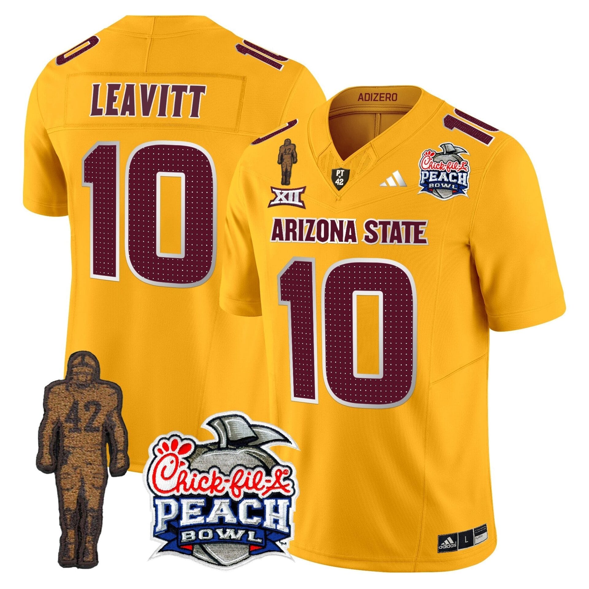 Sun Devils Pat Tillman & Peach Bowl Patch Vapor Limited Jersey V2 - All Stitched - Image 2