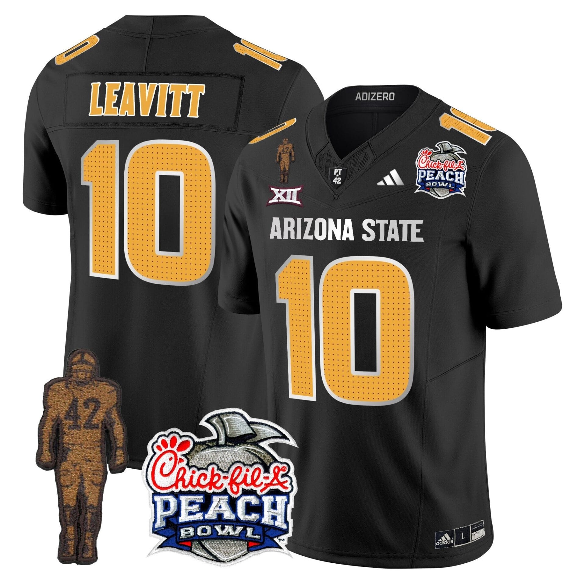 Sun Devils Pat Tillman & Peach Bowl Patch Vapor Limited Jersey V2 - All Stitched - Image 42