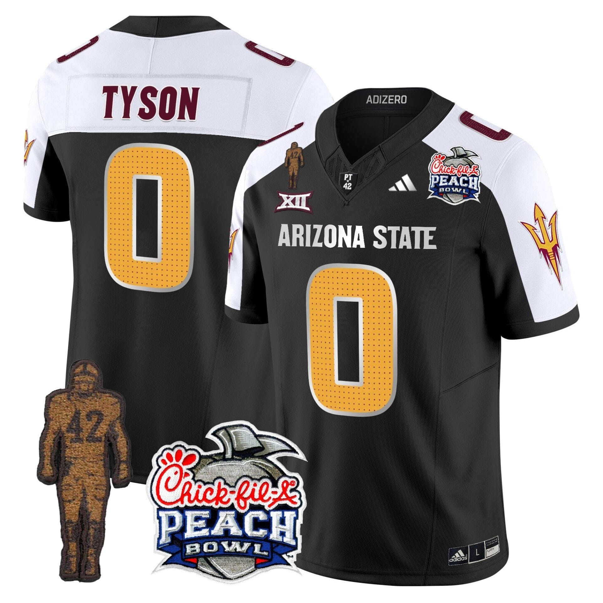Sun Devils Pat Tillman & Peach Bowl Patch Vapor Limited Jersey V2 - All Stitched - Image 20