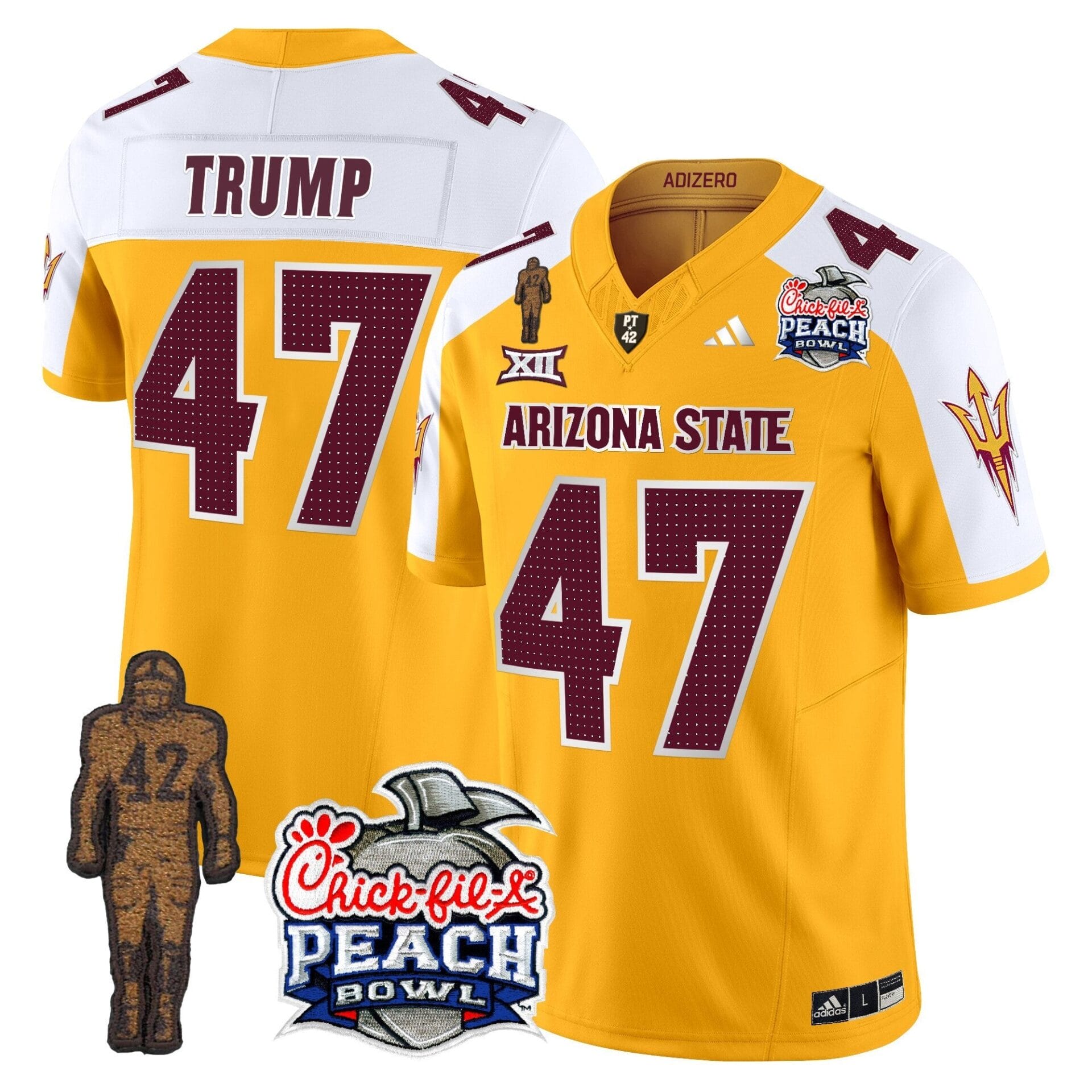 Sun Devils Pat Tillman & Peach Bowl Patch Vapor Limited Jersey V2 - All Stitched - Image 15