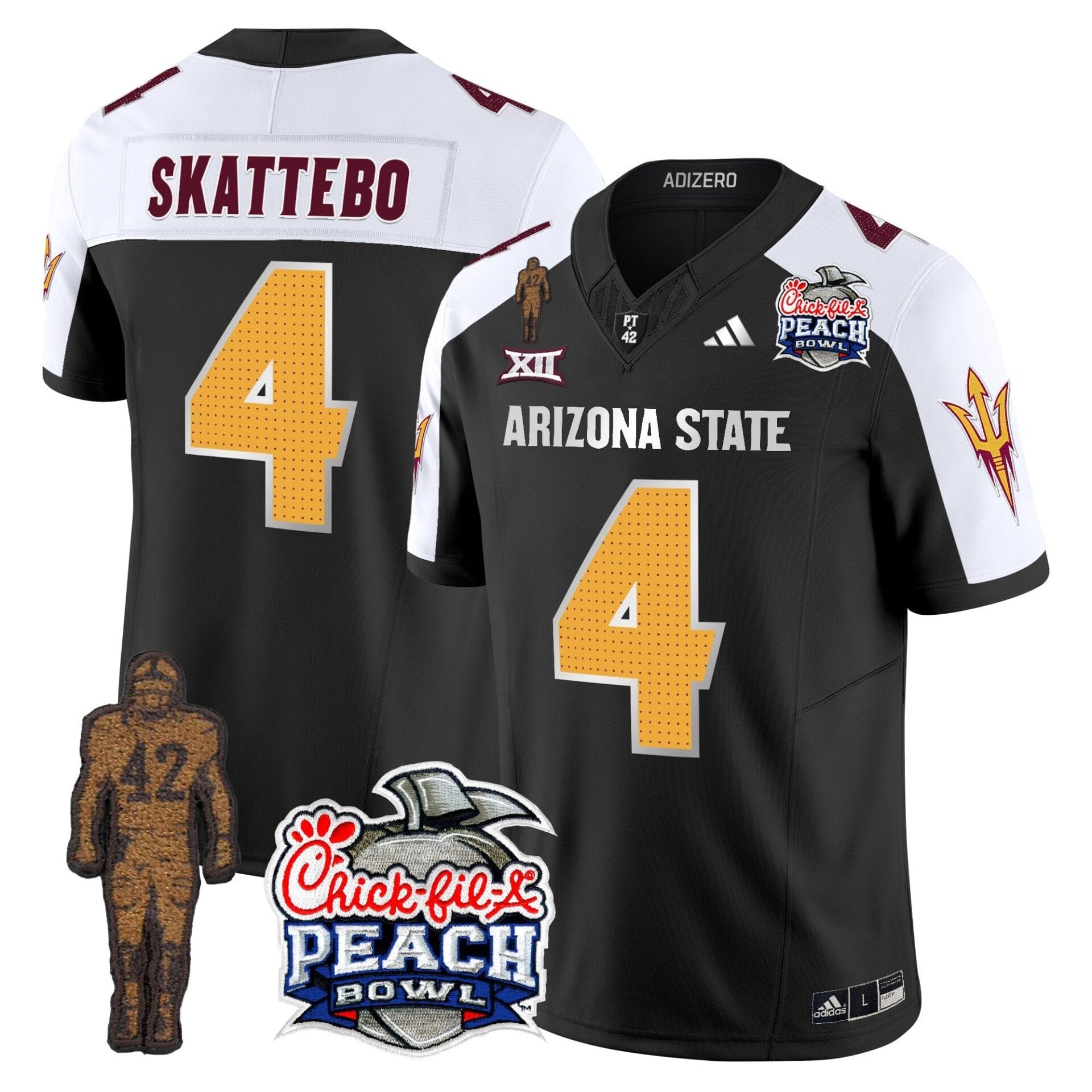 Sun Devils Pat Tillman & Peach Bowl Patch Vapor Limited Jersey V2 - All Stitched - Image 19