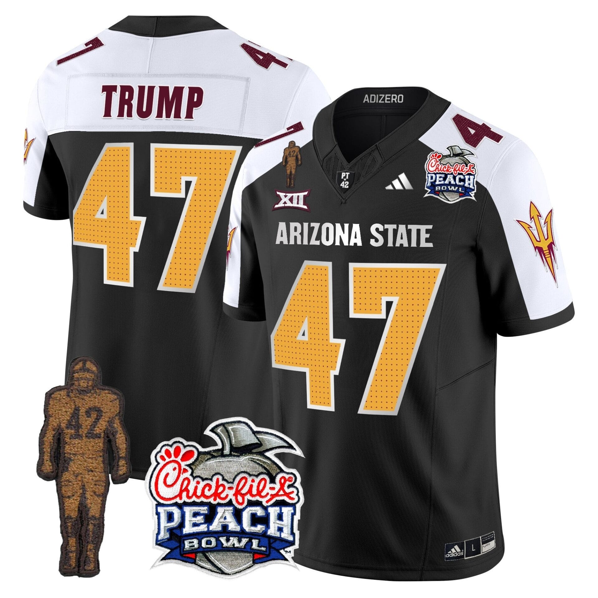 Sun Devils Pat Tillman & Peach Bowl Patch Vapor Limited Jersey V2 - All Stitched - Image 23