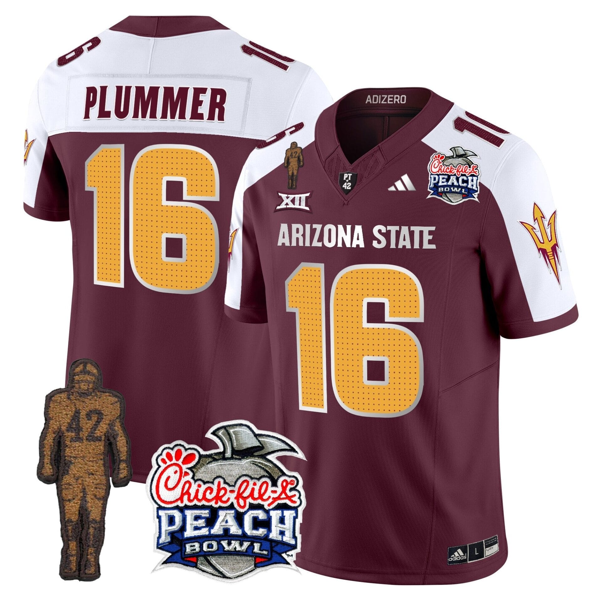 Sun Devils Pat Tillman & Peach Bowl Patch Vapor Limited Jersey V2 - All Stitched - Image 29
