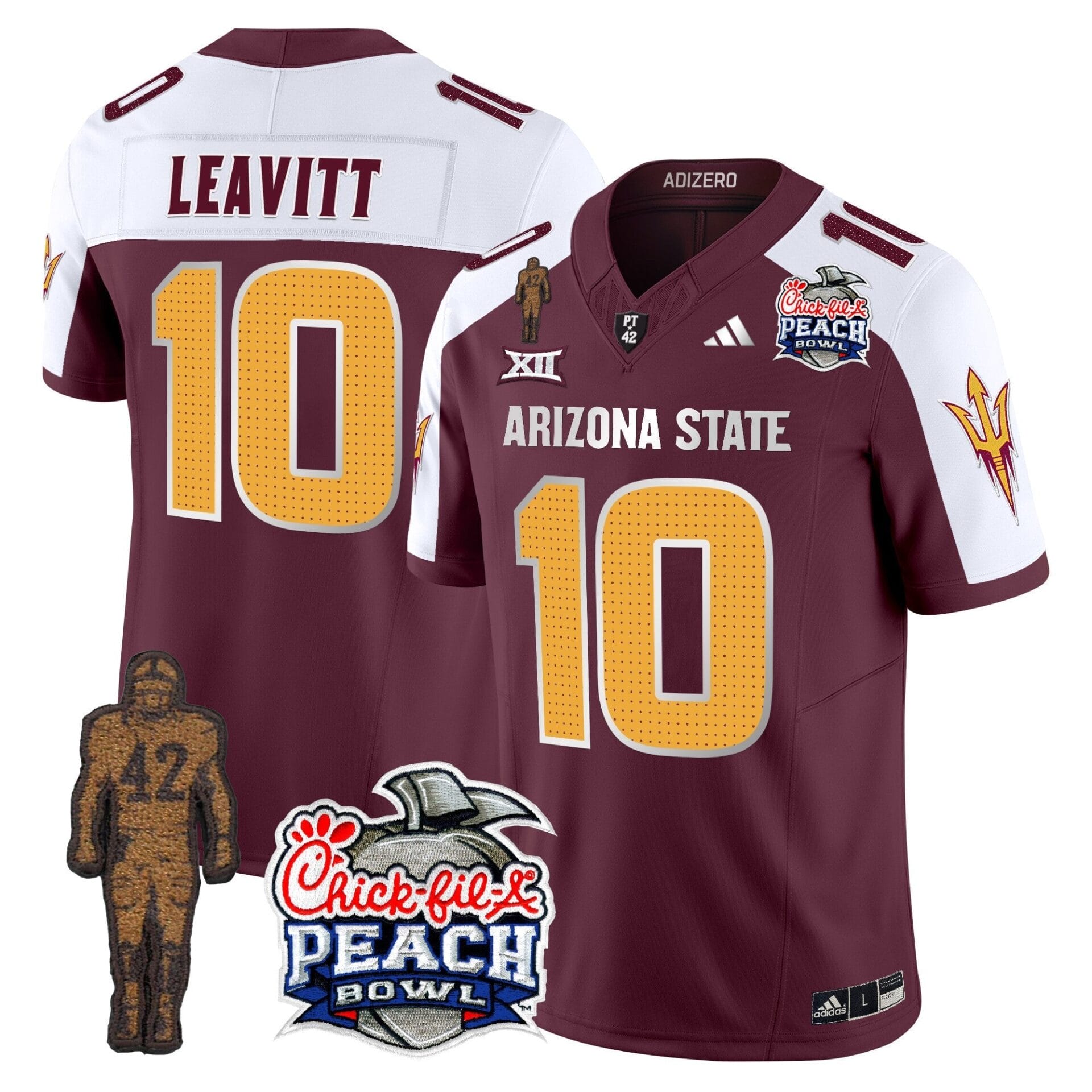 Sun Devils Pat Tillman & Peach Bowl Patch Vapor Limited Jersey V2 - All Stitched - Image 26