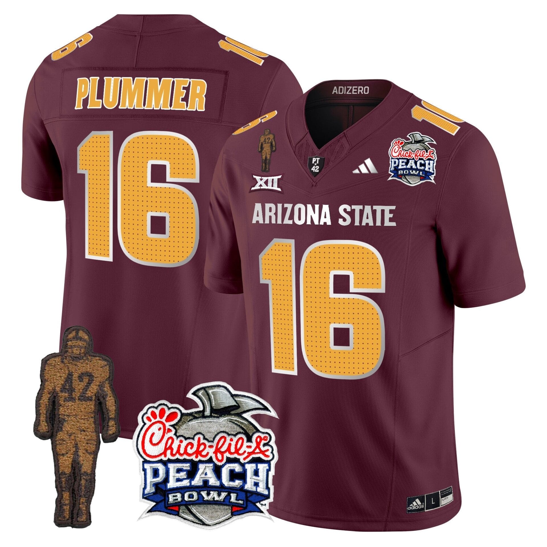 Sun Devils Pat Tillman & Peach Bowl Patch Vapor Limited Jersey V2 - All Stitched - Image 37