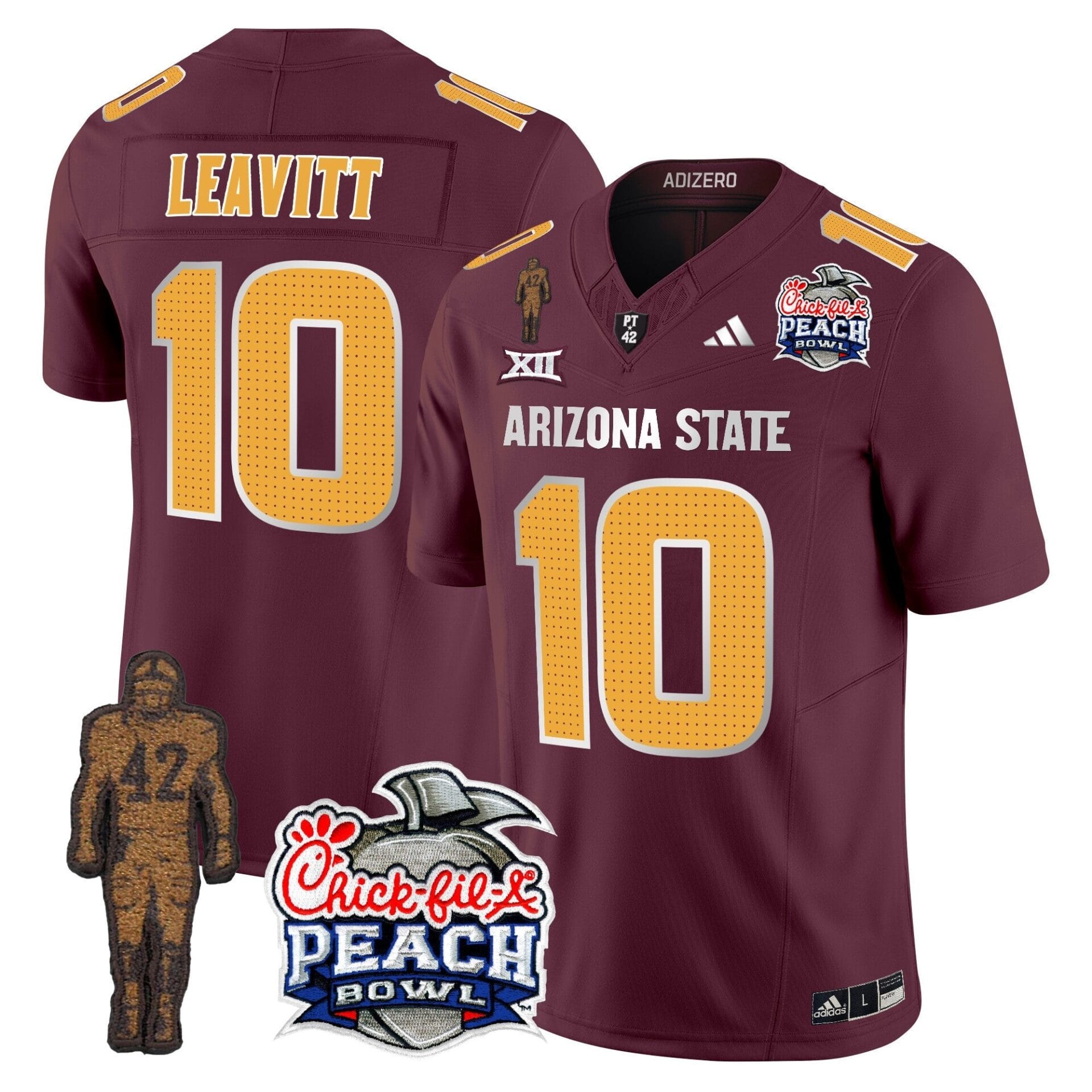 Sun Devils Pat Tillman & Peach Bowl Patch Vapor Limited Jersey V2 - All Stitched - Image 34