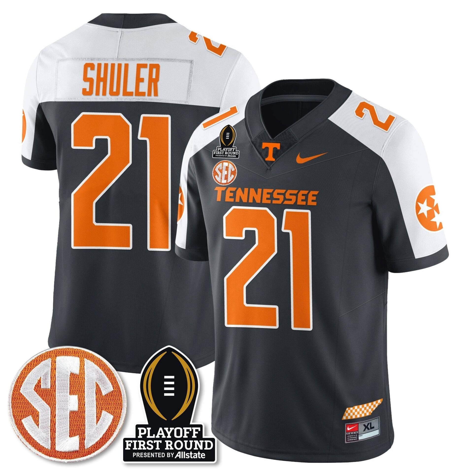 Tennessee Volunteers Football Jersey - Playoff First Round Patch - All Stitched - Image 14
