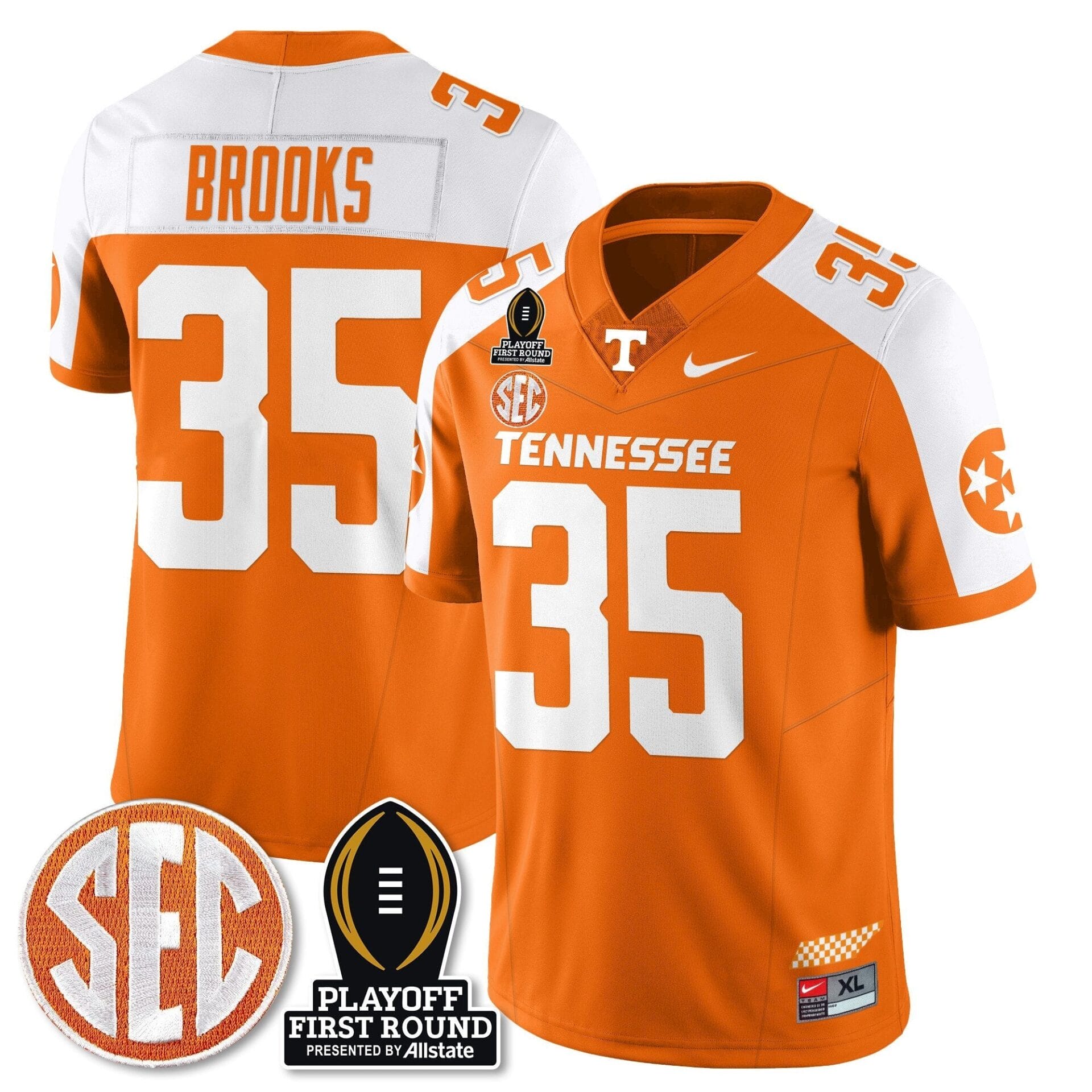 Tennessee Volunteers Football Jersey - Playoff First Round Patch - All Stitched - Image 27