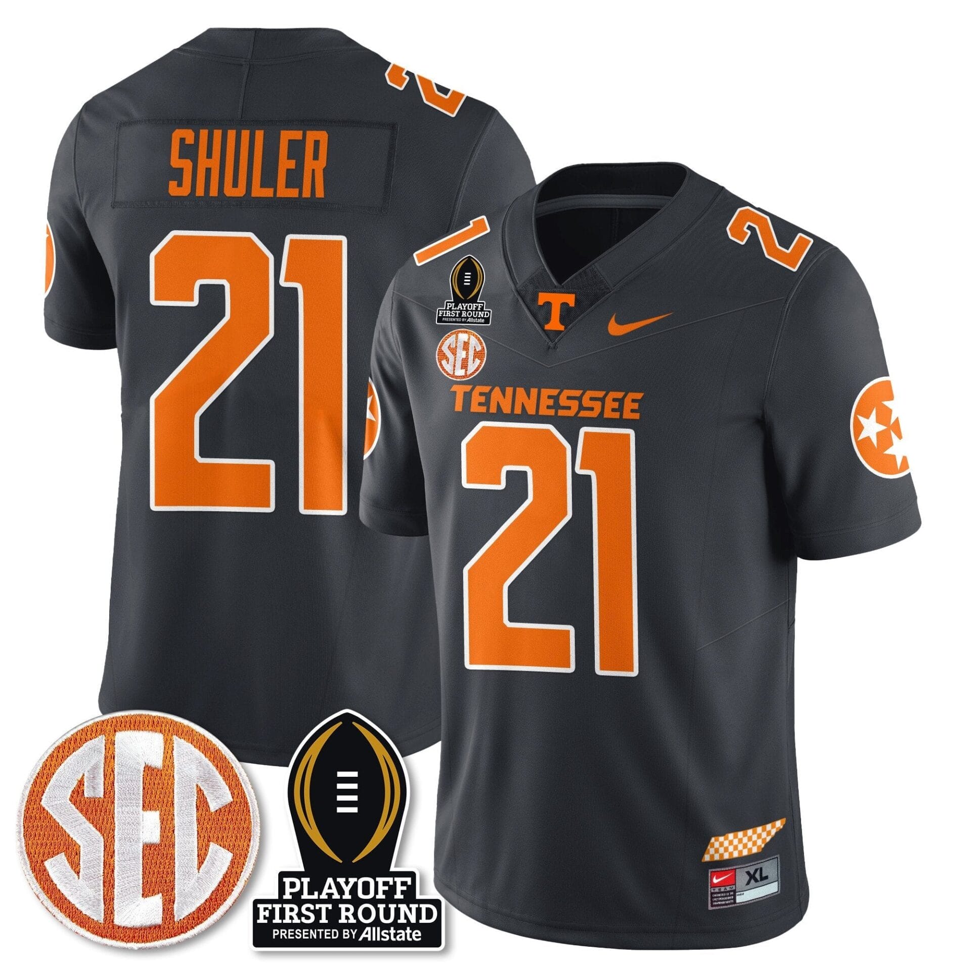 Tennessee Volunteers Football Jersey - Playoff First Round Patch - All Stitched - Image 17