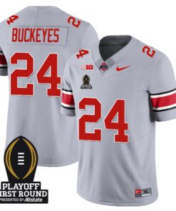 Alternative view of Ohio State Buckeyes Football - Playoff First Round Patch - All Stitched