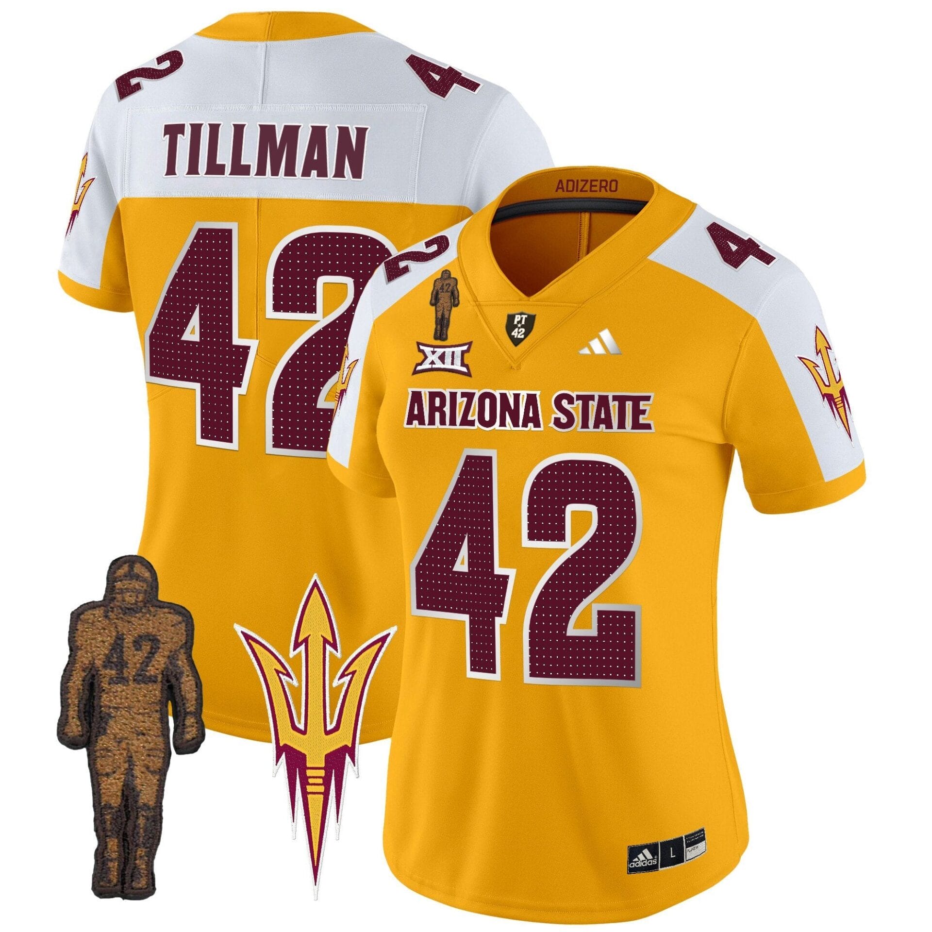 Women's Arizona State Sun Devils 2024 Pat Tillman Honoring Patch Vapor Limited Jersey V2 - All Stitched - Image 14