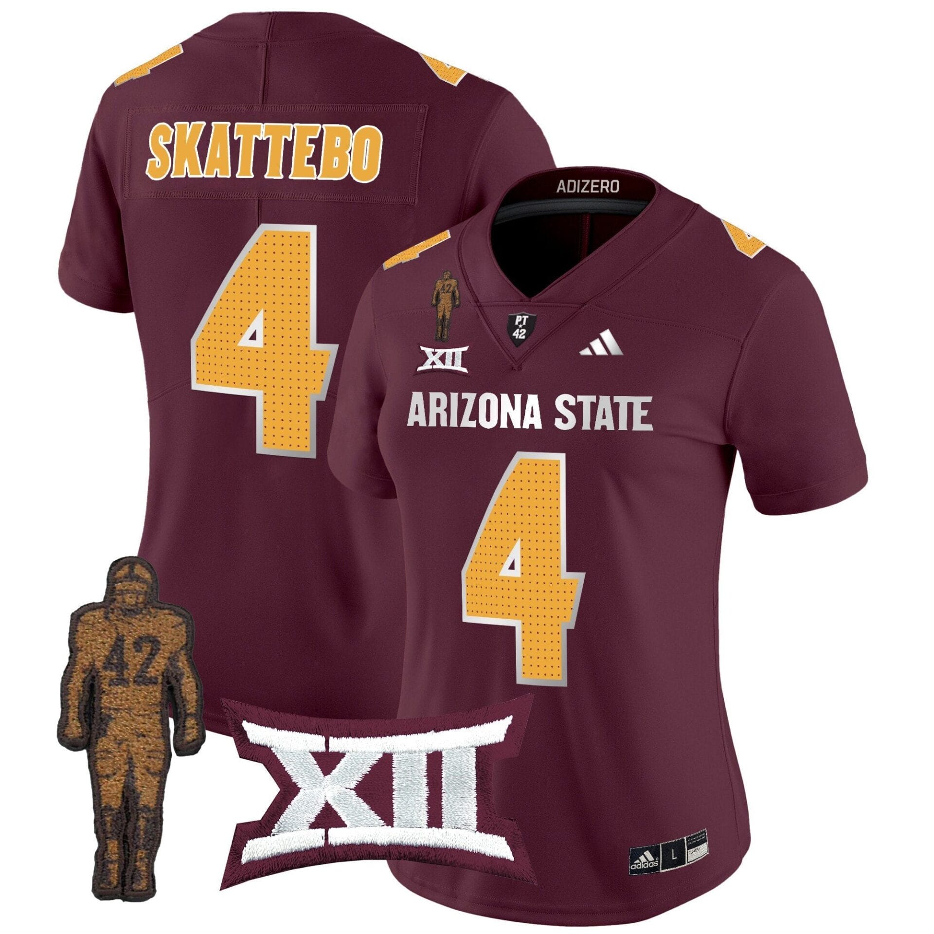 Women's Arizona State Sun Devils 2024 Pat Tillman Honoring Patch Vapor Limited Jersey V2 - All Stitched - Image 34