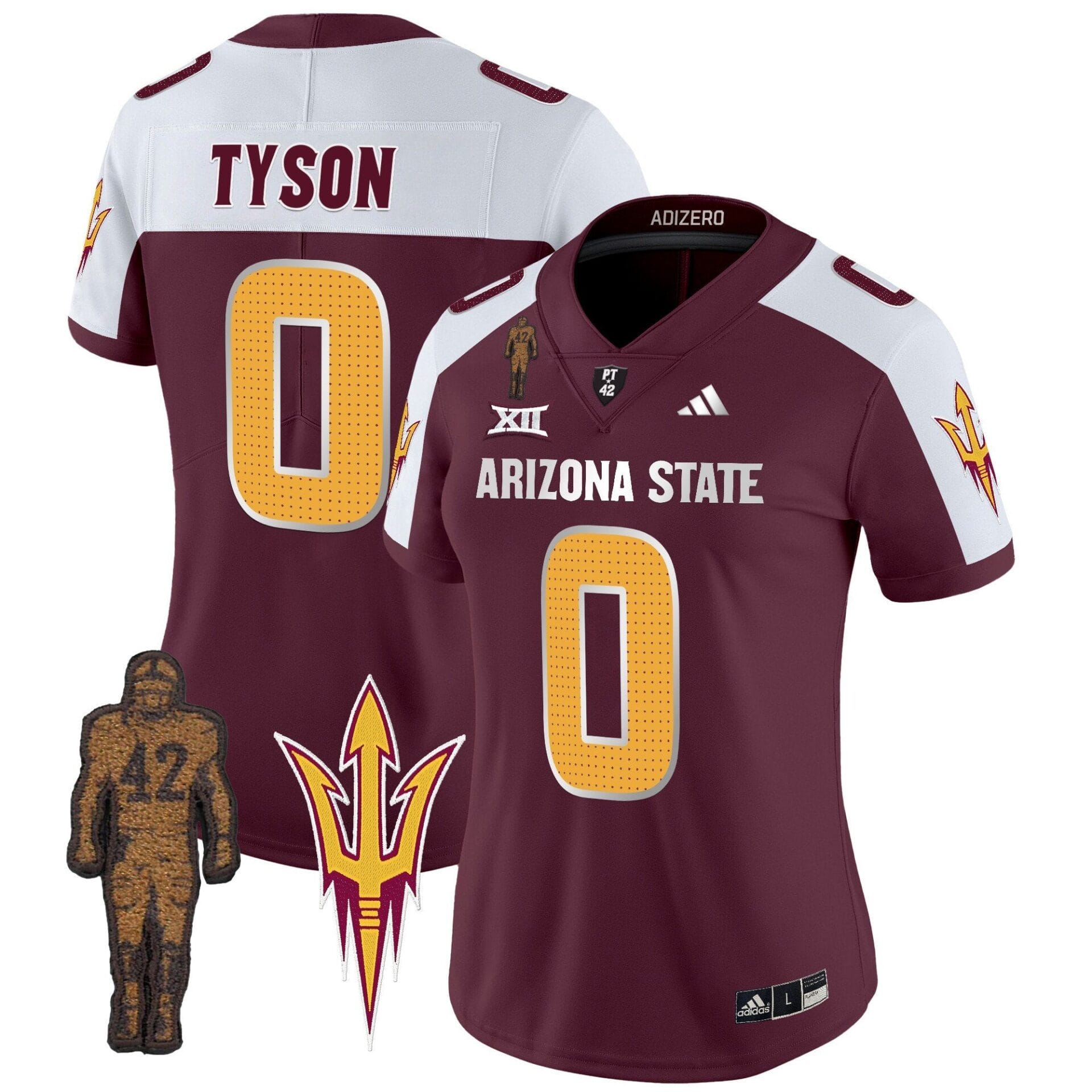 Women's Arizona State Sun Devils 2024 Pat Tillman Honoring Patch Vapor Limited Jersey V2 - All Stitched - Image 27