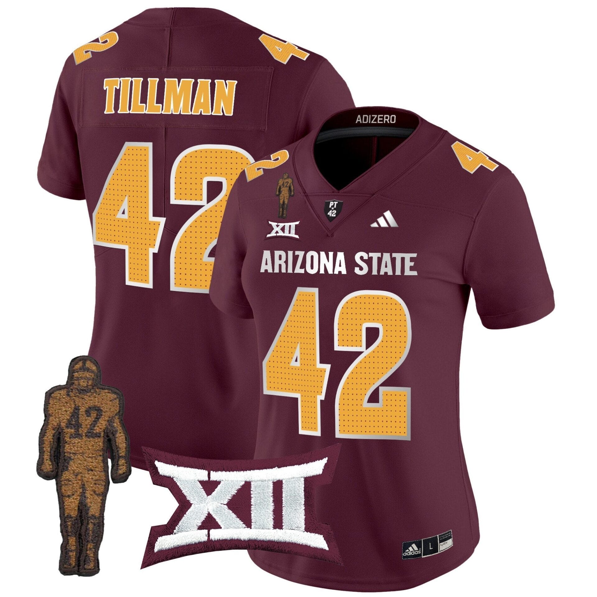 Women's Arizona State Sun Devils 2024 Pat Tillman Honoring Patch Vapor Limited Jersey V2 - All Stitched - Image 38