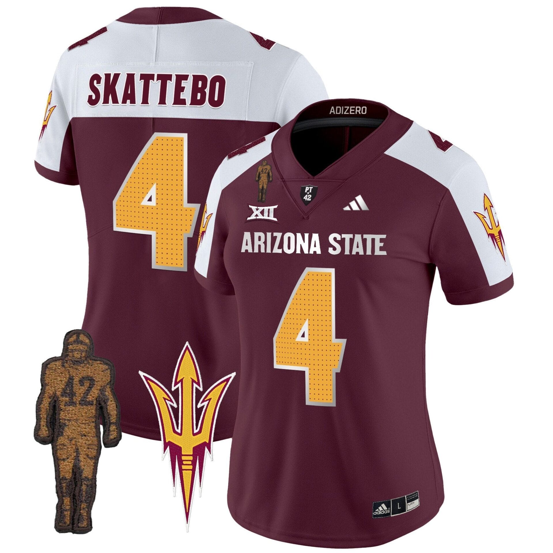 Women's Arizona State Sun Devils 2024 Pat Tillman Honoring Patch Vapor Limited Jersey V2 - All Stitched - Image 26