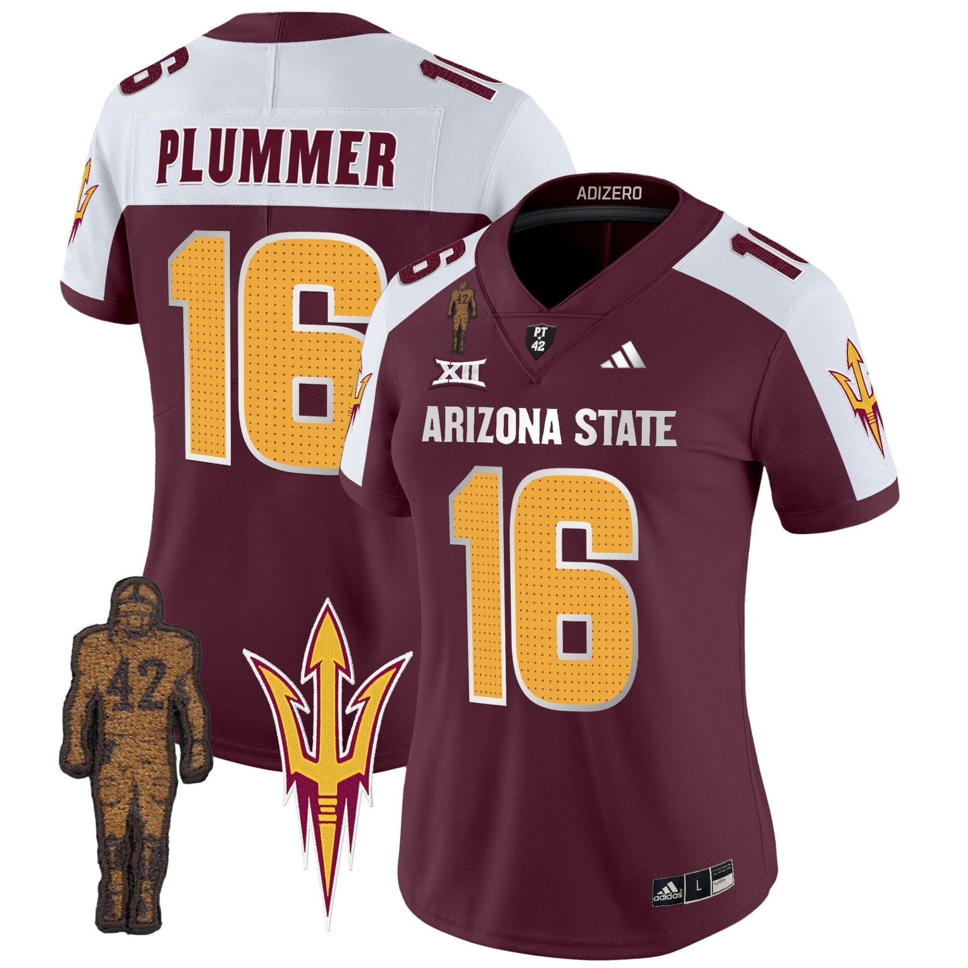 Women's Arizona State Sun Devils 2024 Pat Tillman Honoring Patch Vapor Limited Jersey V2 - All Stitched - Image 28