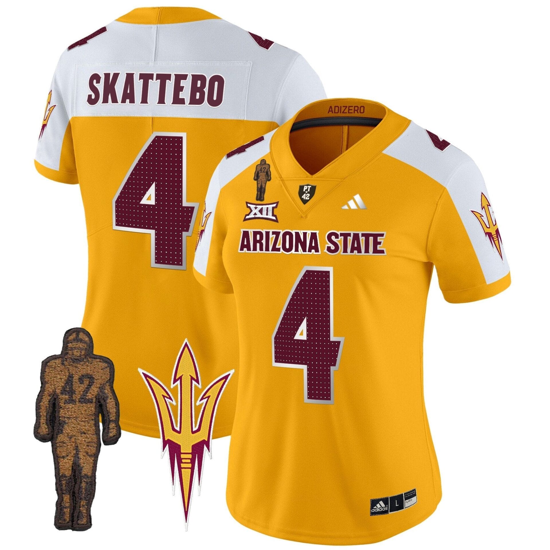 Women's Arizona State Sun Devils 2024 Pat Tillman Honoring Patch Vapor Limited Jersey V2 - All Stitched - Image 10