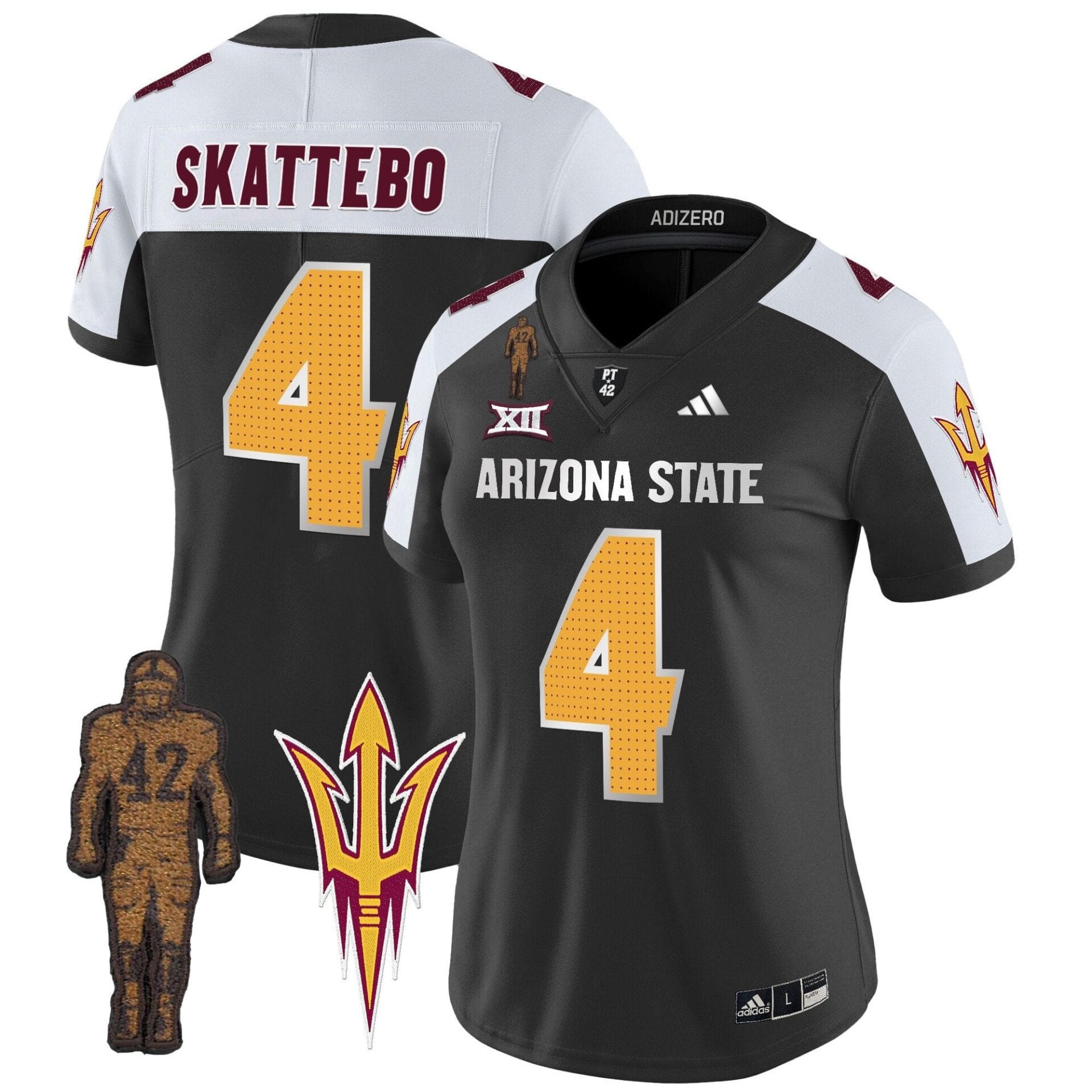Women's Arizona State Sun Devils 2024 Pat Tillman Honoring Patch Vapor Limited Jersey V2 - All Stitched - Image 18