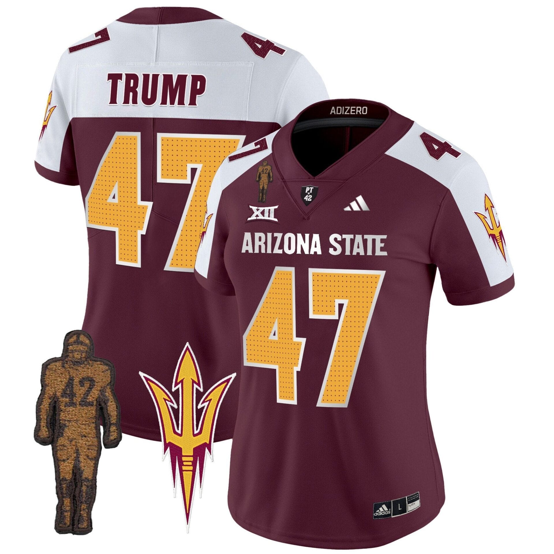 Women's Arizona State Sun Devils 2024 Pat Tillman Honoring Patch Vapor Limited Jersey V2 - All Stitched - Image 31