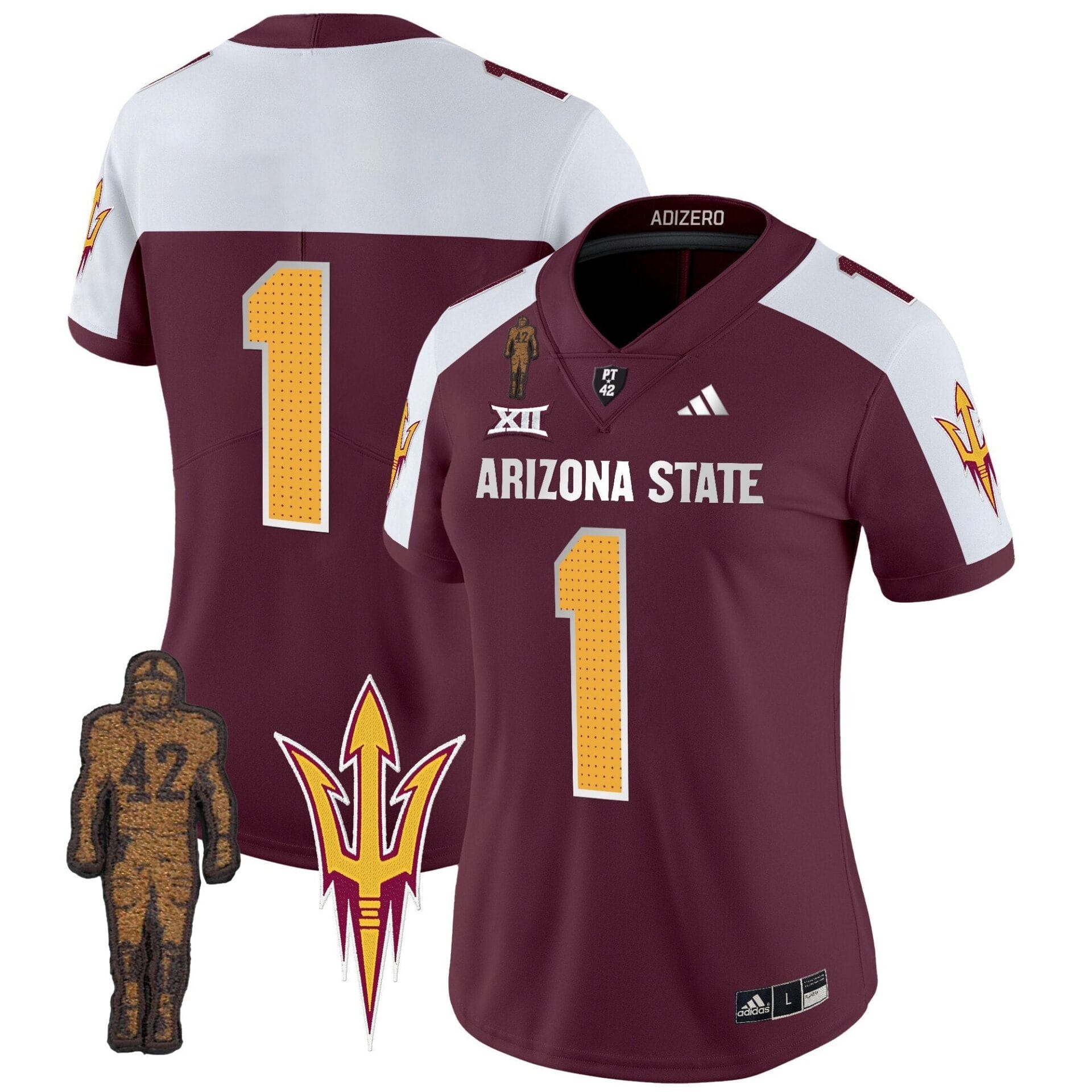 Women's Arizona State Sun Devils 2024 Pat Tillman Honoring Patch Vapor Limited Jersey V2 - All Stitched - Image 32